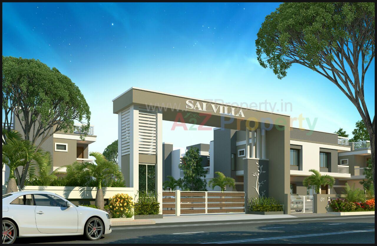 3D Elevation of real estate project Sai Villa located at Tarsali, Vadodara, Gujarat
