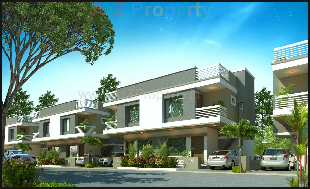 3D Elevation of real estate project Sai Villa located at Tarsali, Vadodara, Gujarat