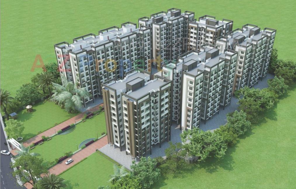 3D Elevation of real estate project Sairang Heights located at Atladara, Vadodara, Gujarat