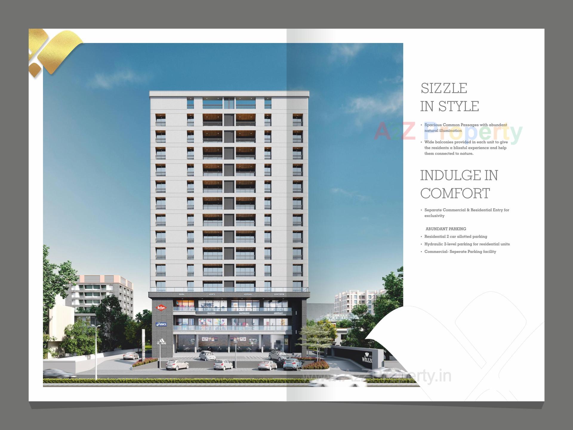 3D Elevation of real estate project Sakar Whizzo located at Manjalpur, Vadodara, Gujarat