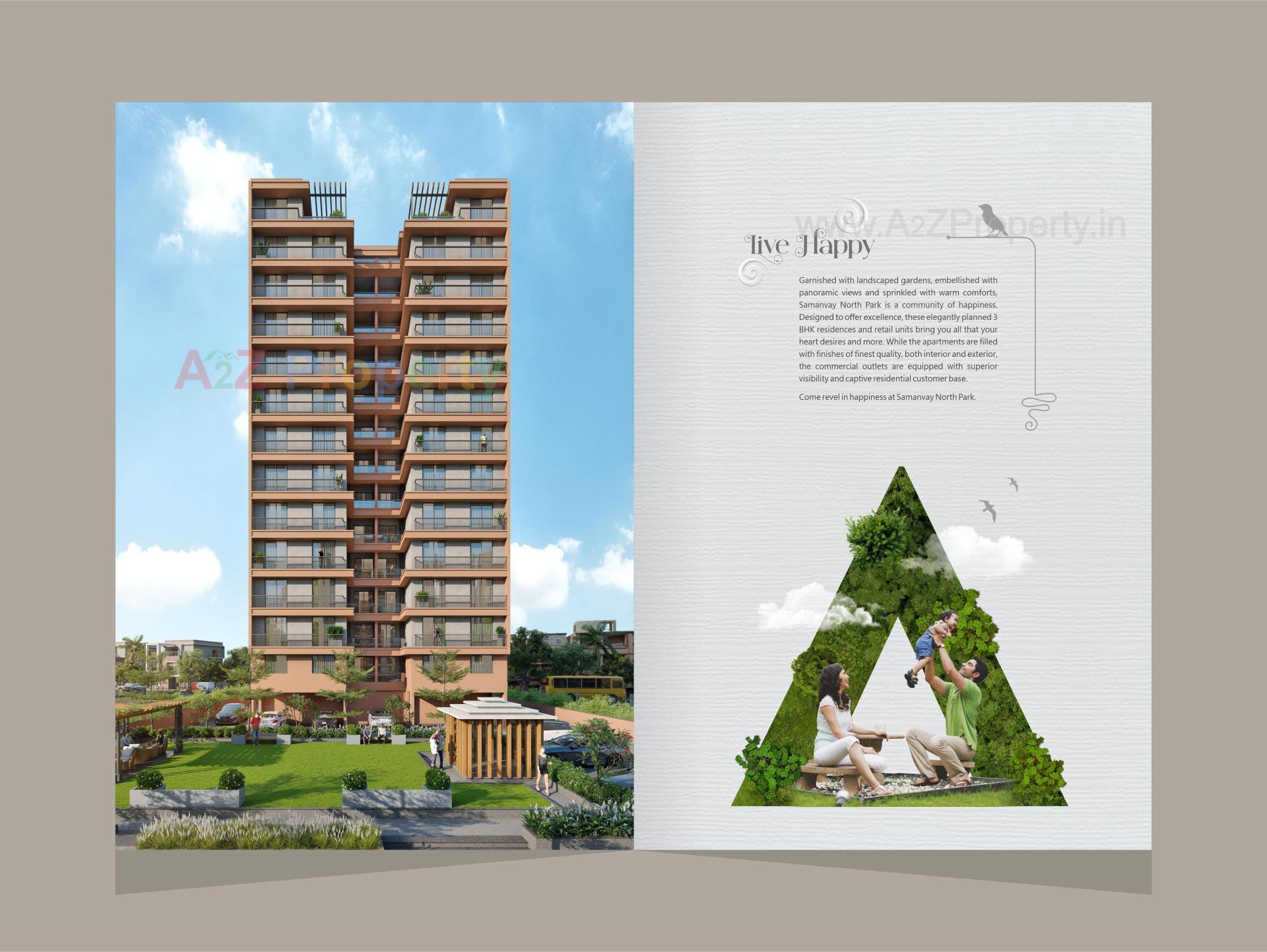 3D Elevation of real estate project Samanvay North Park located at Ankodiya, Vadodara, Gujarat