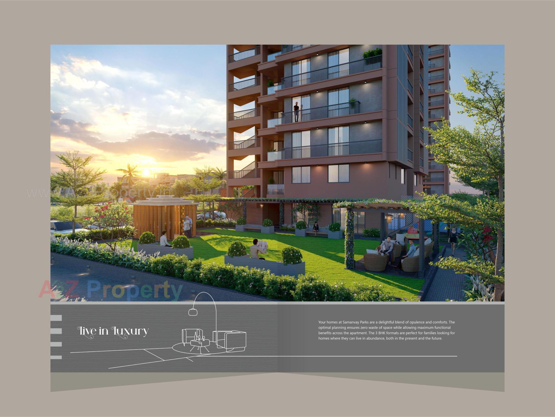 3D Elevation of real estate project Samanvay North Park located at Ankodiya, Vadodara, Gujarat