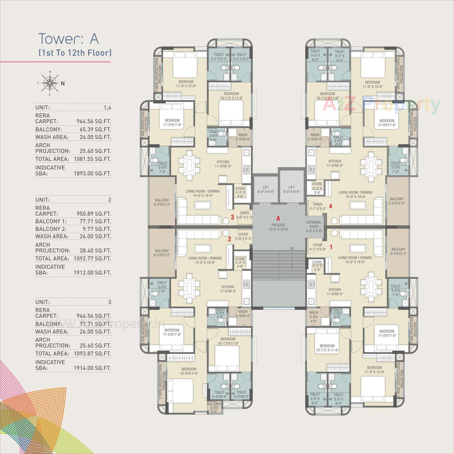 Layout of real estate project Samanvay Saatvik located at Kalali, Vadodara, Gujarat