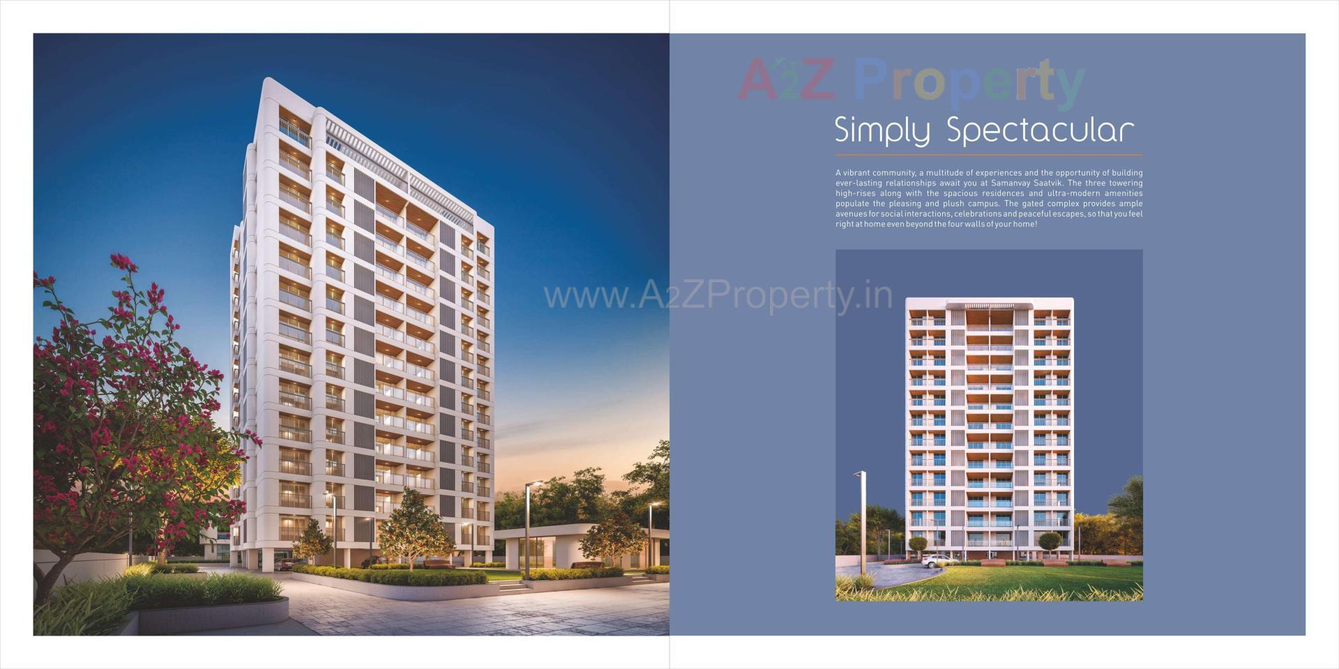 3D Elevation of real estate project Samanvay Saatvik located at Kalali, Vadodara, Gujarat