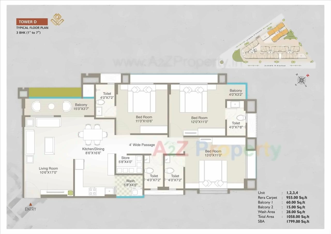 Layout of real estate project Samanvay Samipya located at Vadodara, Vadodara, Gujarat