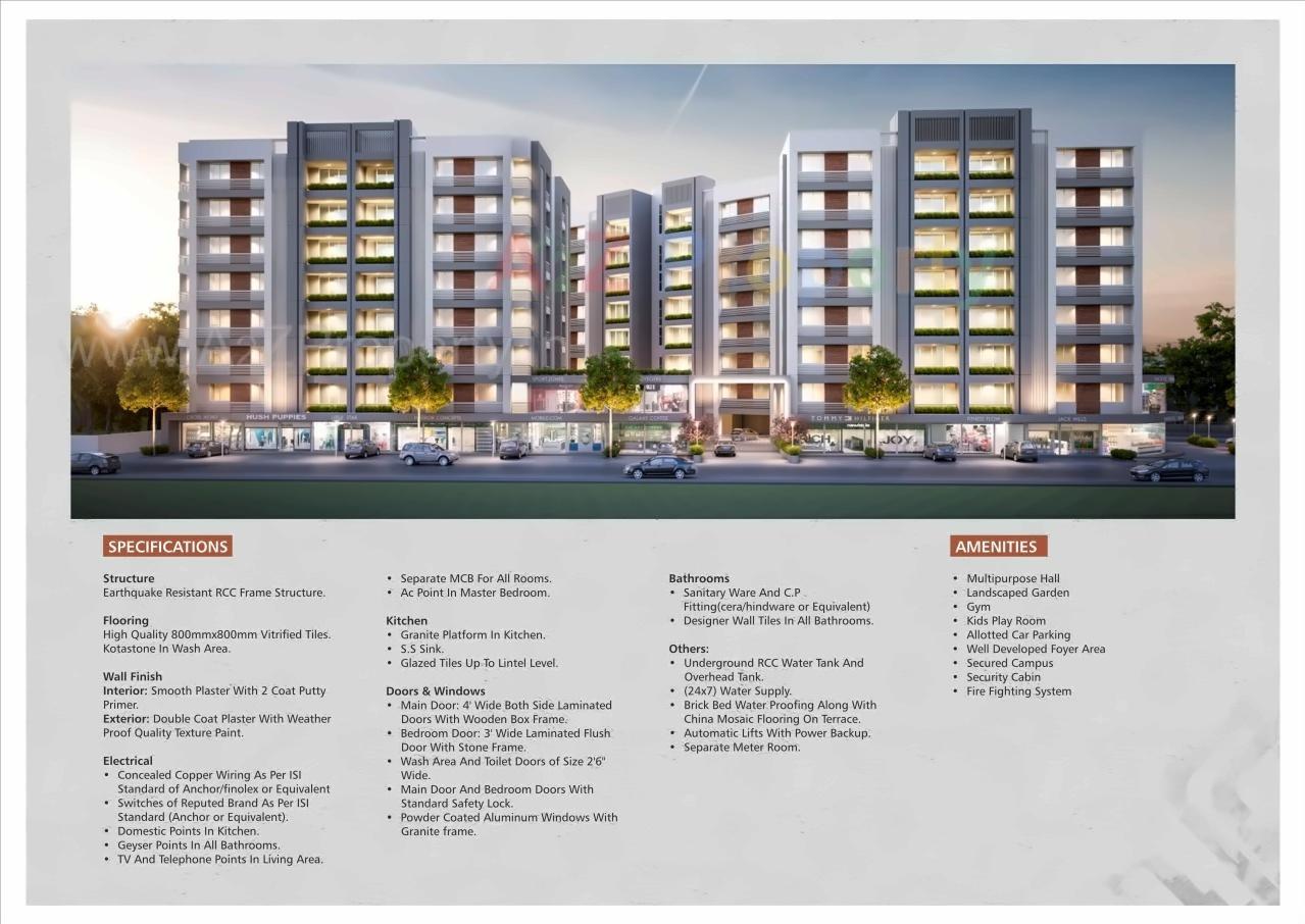 3D Elevation of real estate project Samanvay Samipya located at Vadodara, Vadodara, Gujarat