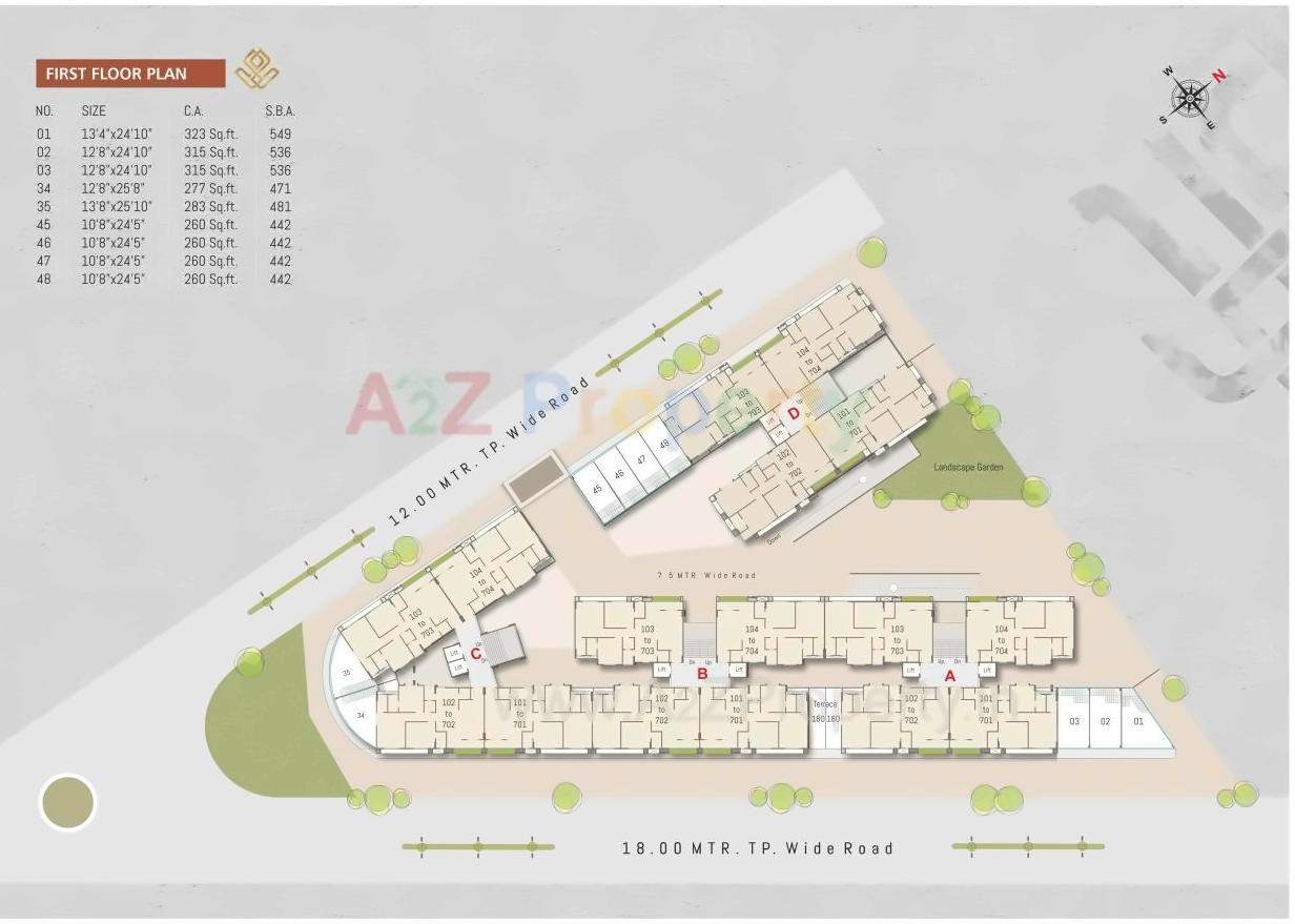 Layout of real estate project Samanvay Samipya located at Vadodara, Vadodara, Gujarat