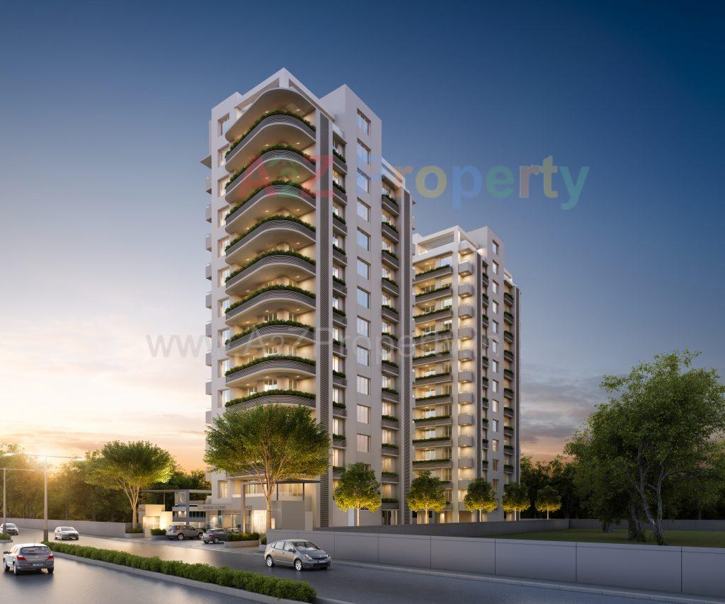 3D Elevation of real estate project Samanvay Sapphire located at Vemali, Vadodara, Gujarat