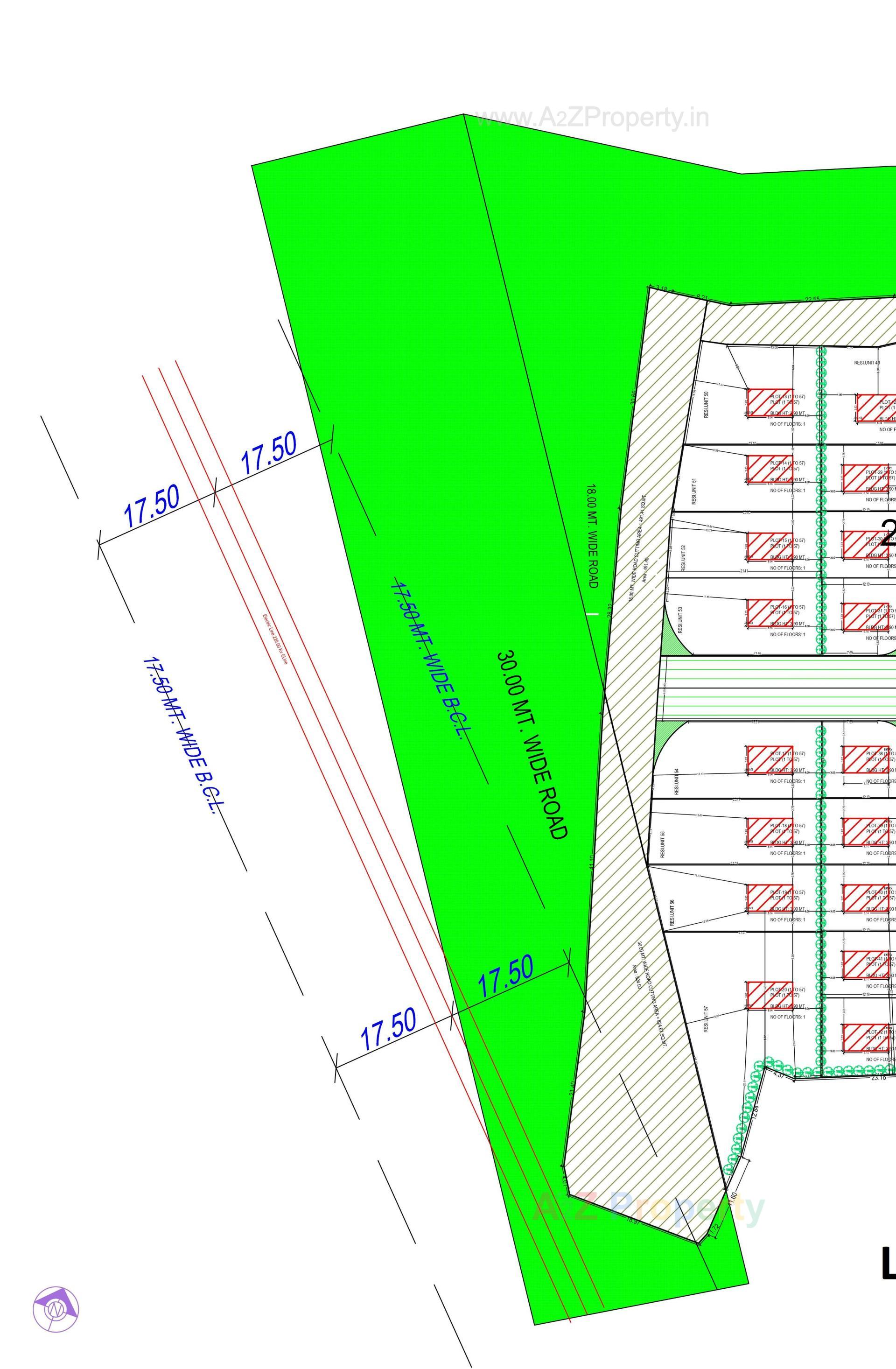 Layout of real estate project Samanvay Satatya located at Kalali, Vadodara, Gujarat