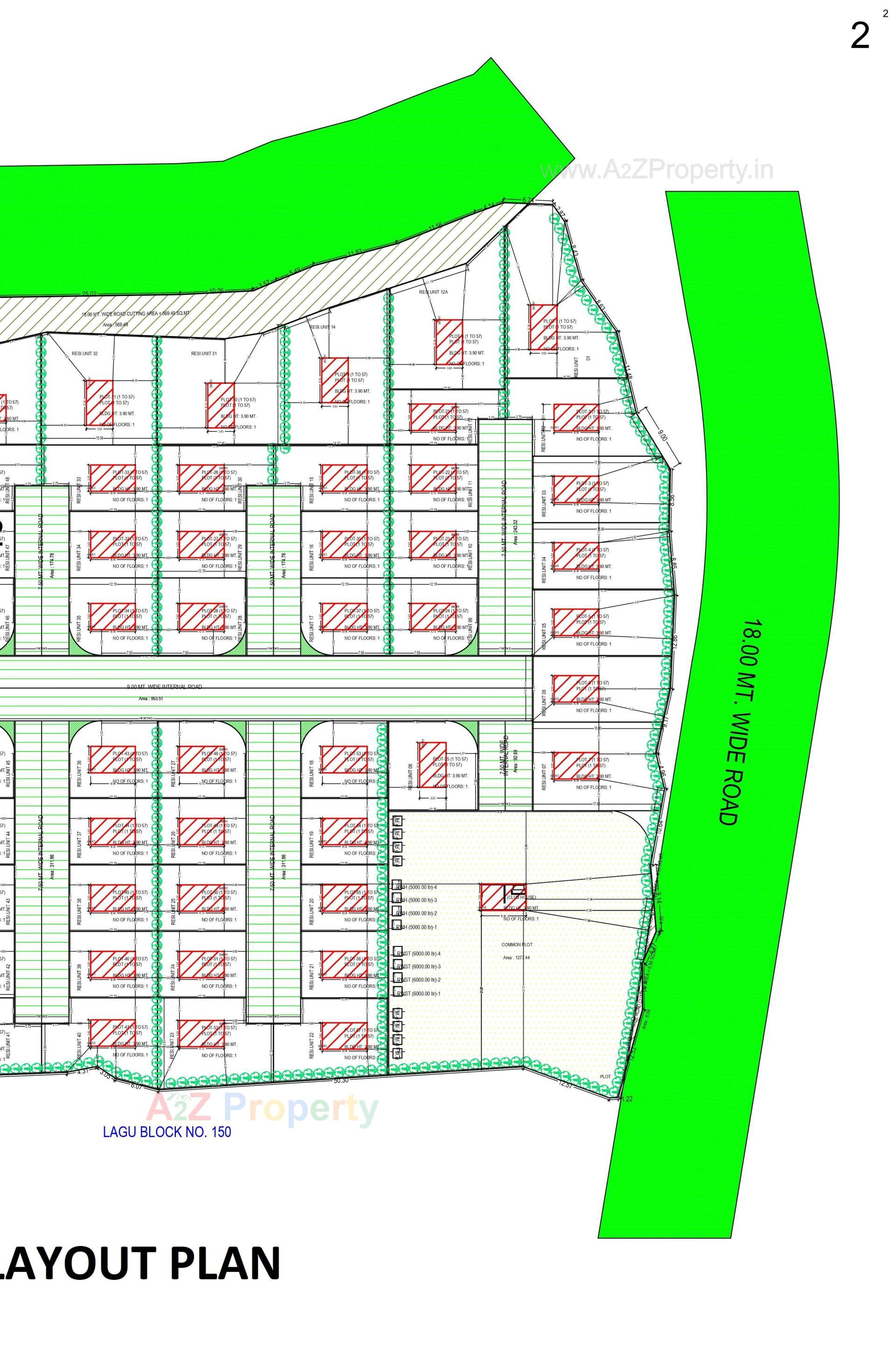 Layout of real estate project Samanvay Satatya located at Kalali, Vadodara, Gujarat