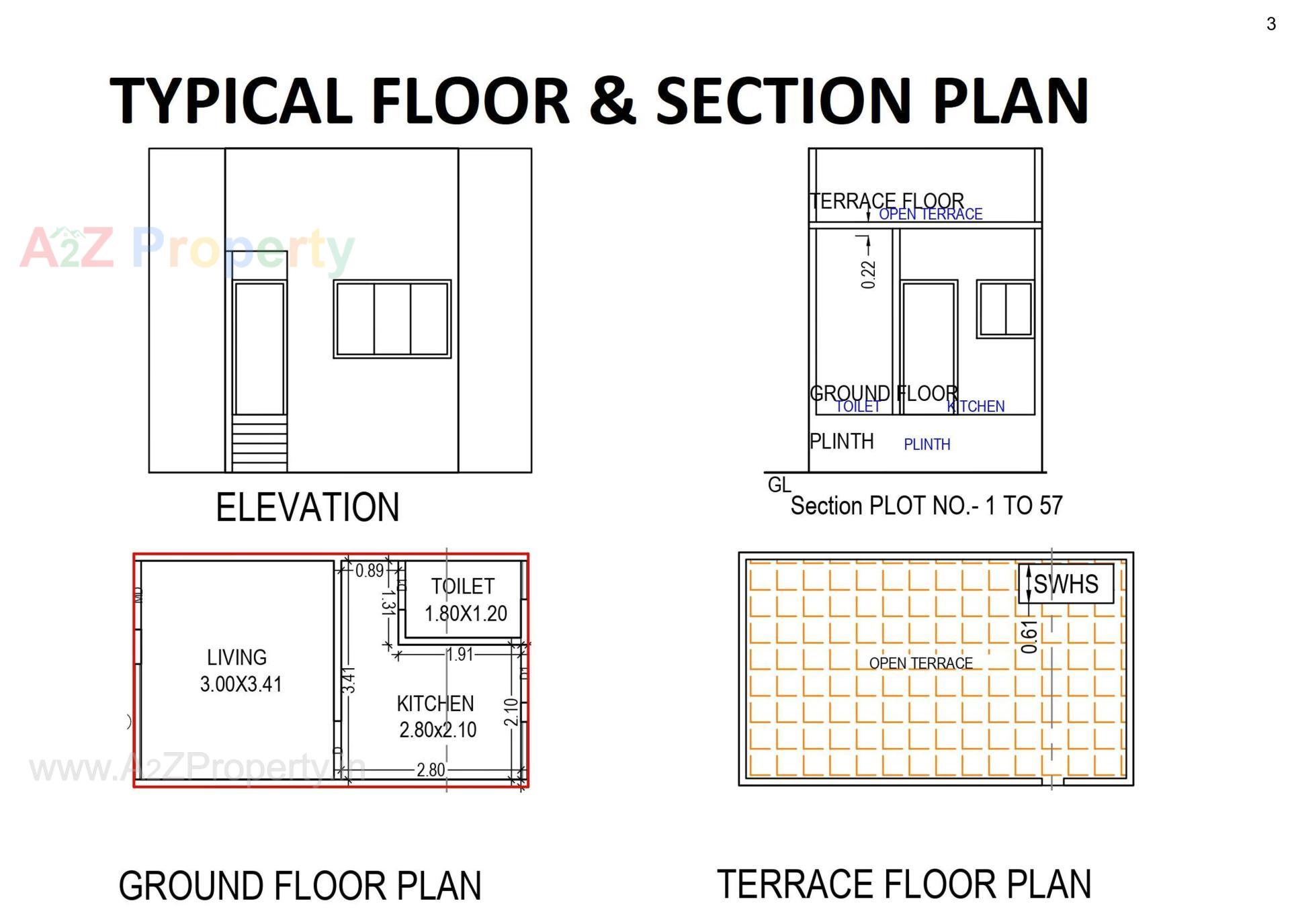 Layout of real estate project Samanvay Satatya located at Kalali, Vadodara, Gujarat