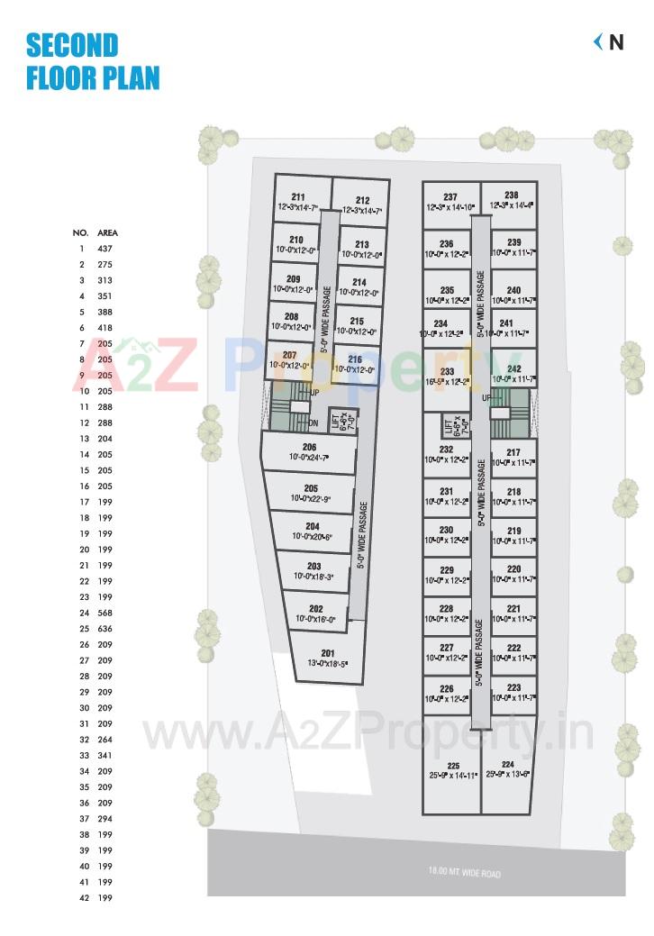 Layout of real estate project Samanvay Silicon located at Kasba, Vadodara, Gujarat