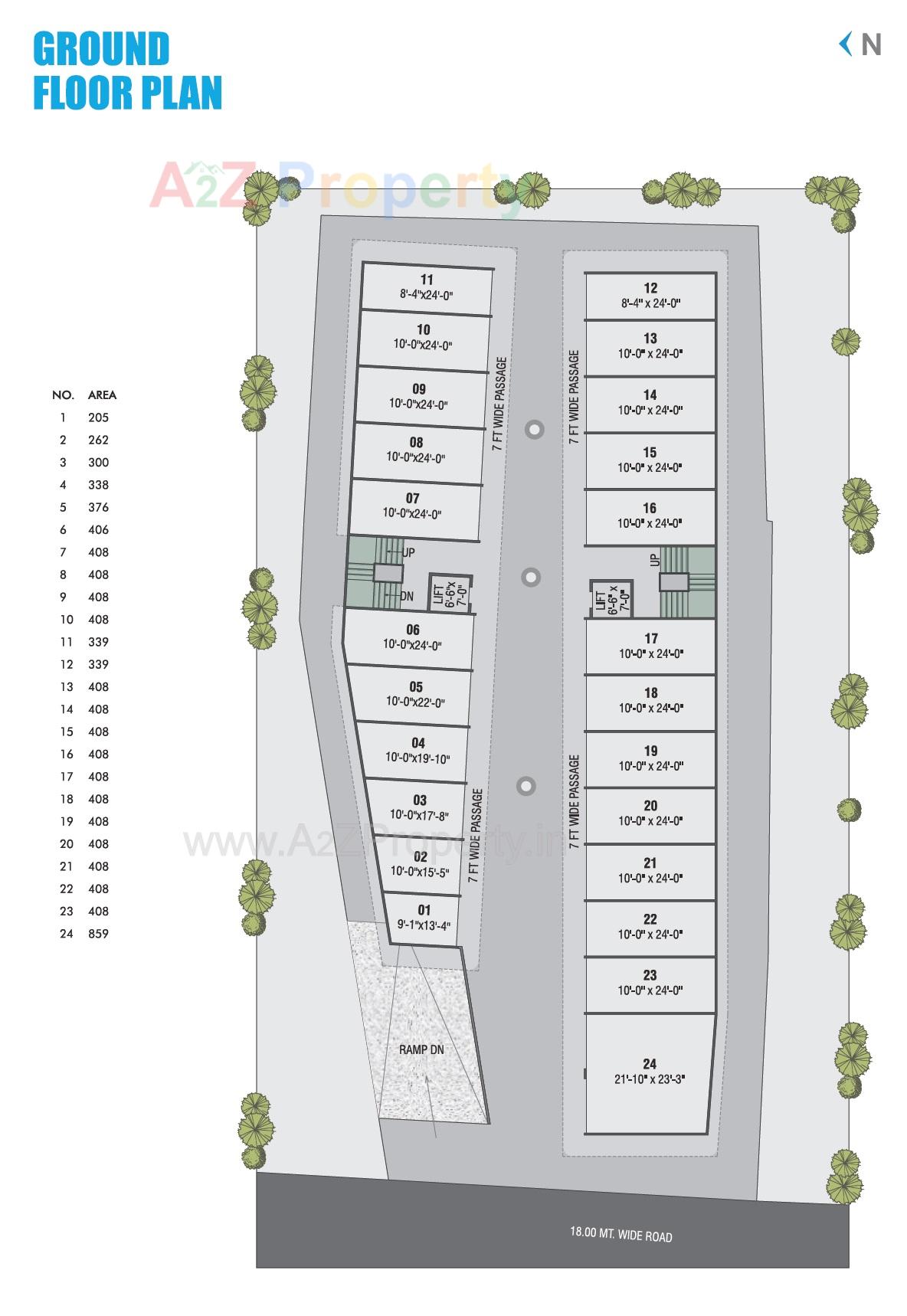 Layout of real estate project Samanvay Silicon located at Kasba, Vadodara, Gujarat
