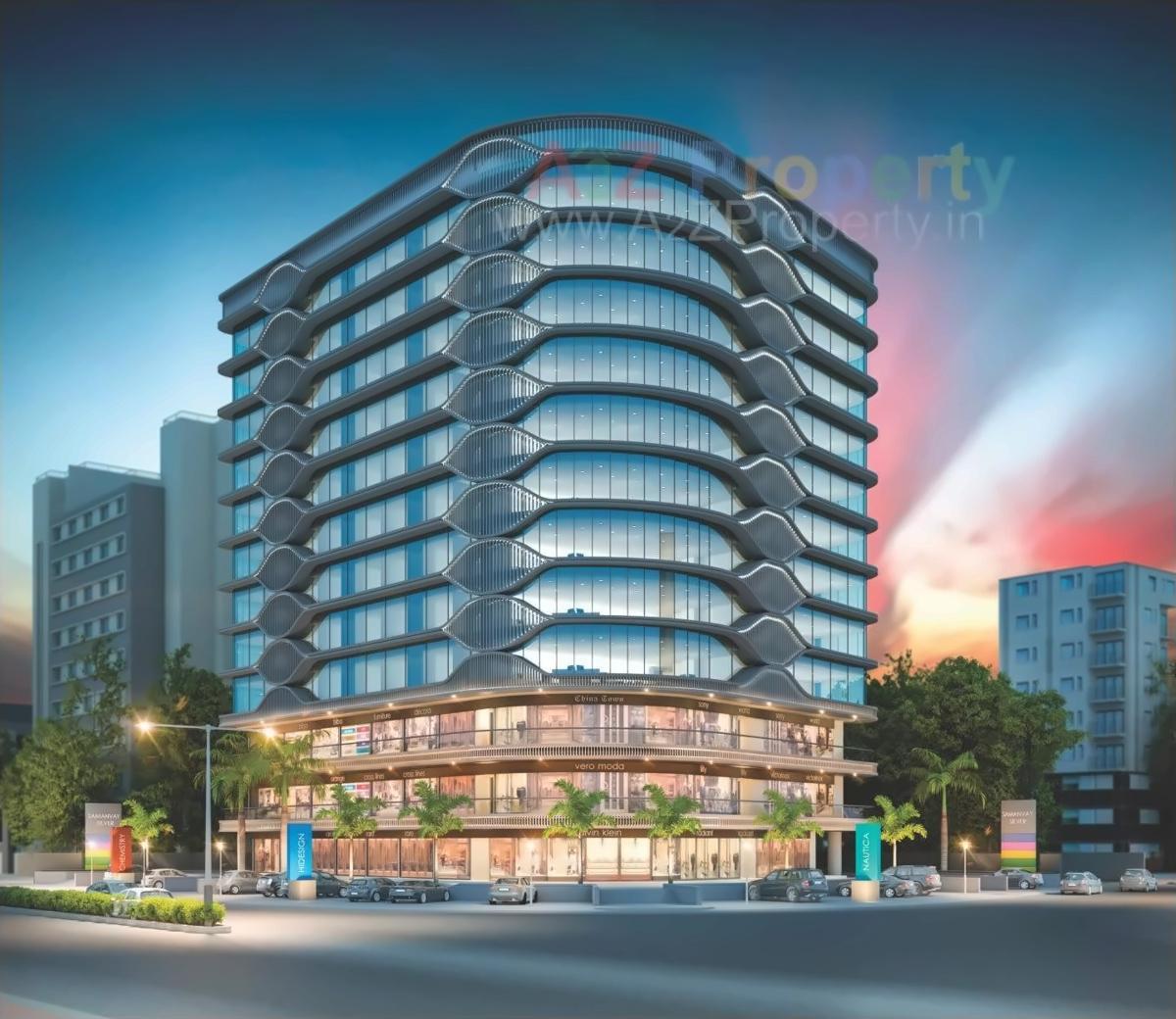 3D Elevation of real estate project Samanvay Silver located at Akota, Vadodara, Gujarat
