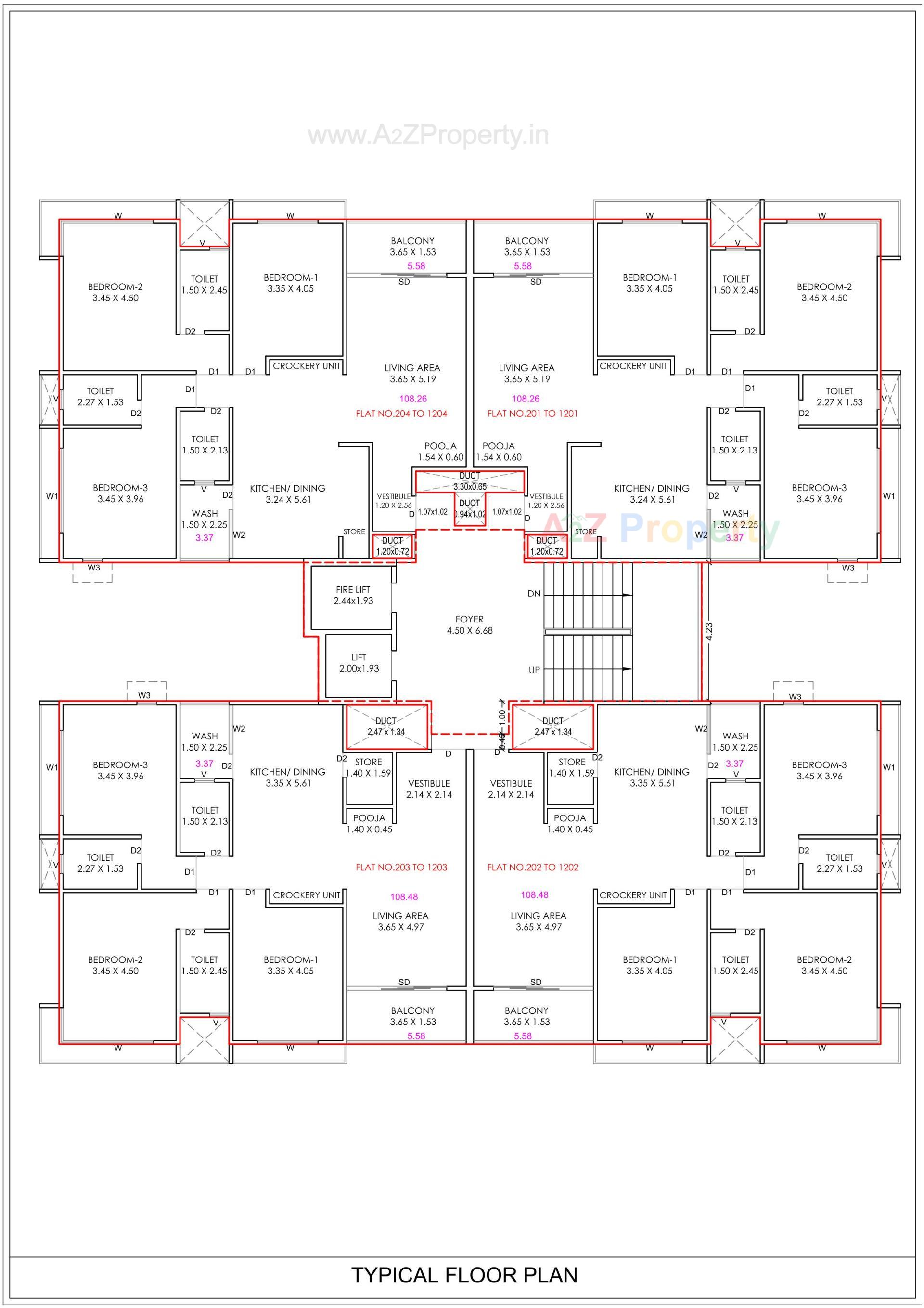 Layout of real estate project Samanvay South Park located at Ankodiya, Vadodara, Gujarat