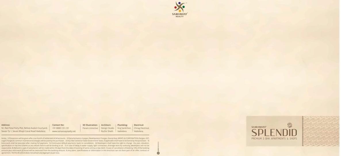  of real estate project Samanvay Splendid located at Sevasi, Vadodara, Gujarat