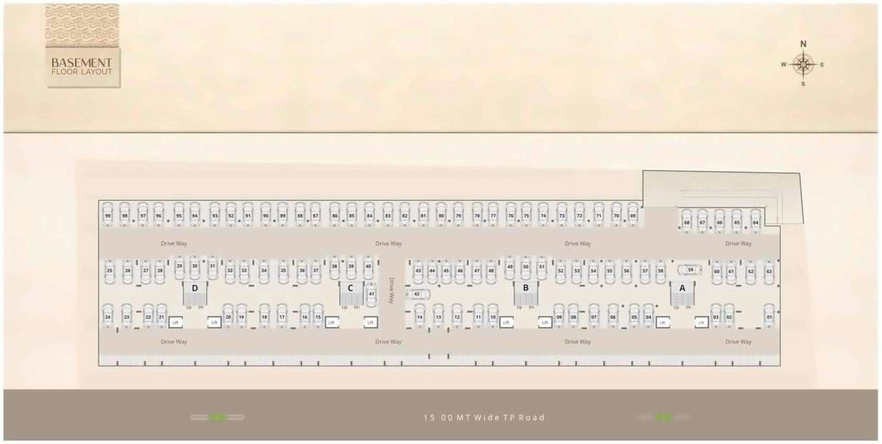 Layout of real estate project Samanvay Splendid located at Sevasi, Vadodara, Gujarat