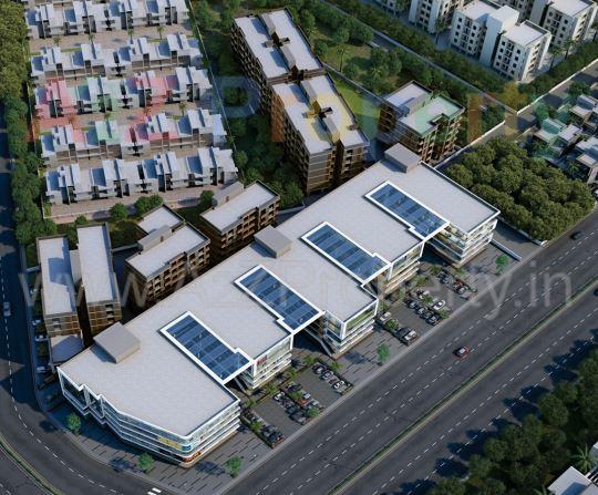 3D Elevation of real estate project Samanvay Status located at Vadodara, Vadodara, Gujarat