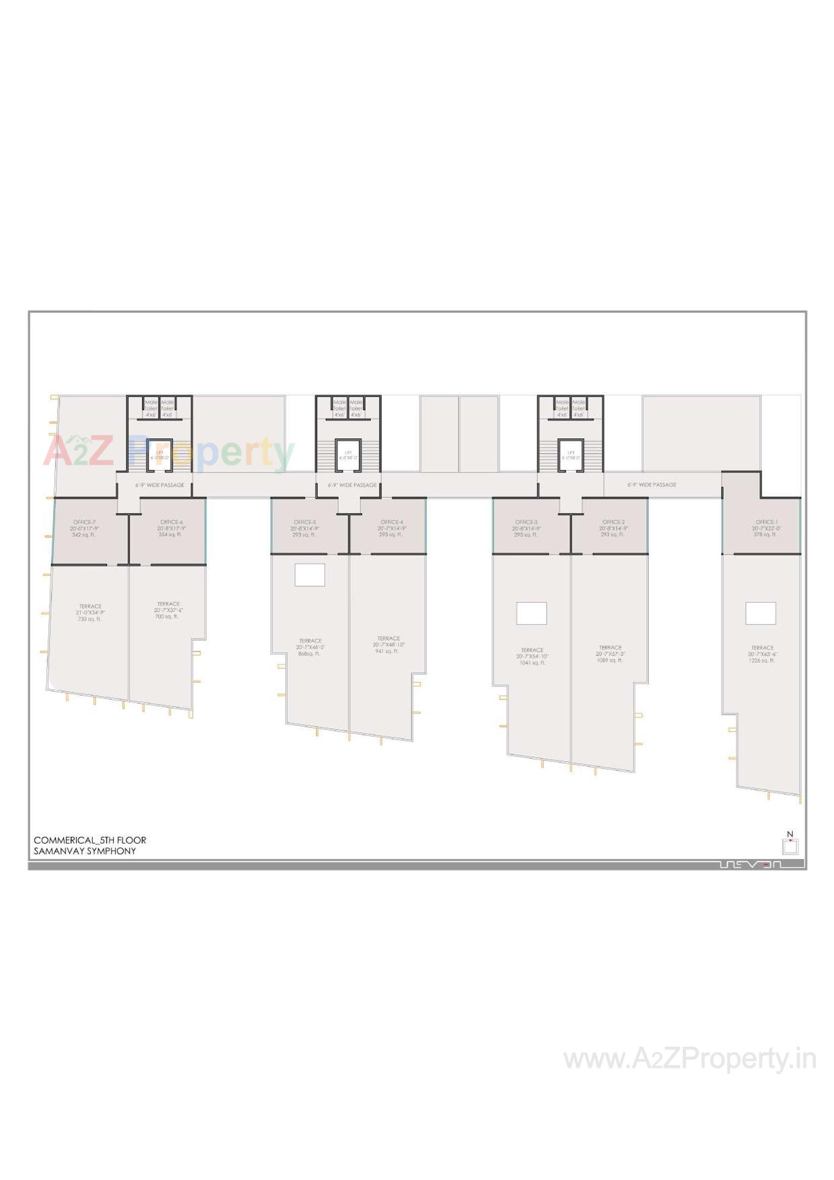 Layout of real estate project Samanvay Symphony located at Bapod, Vadodara, Gujarat