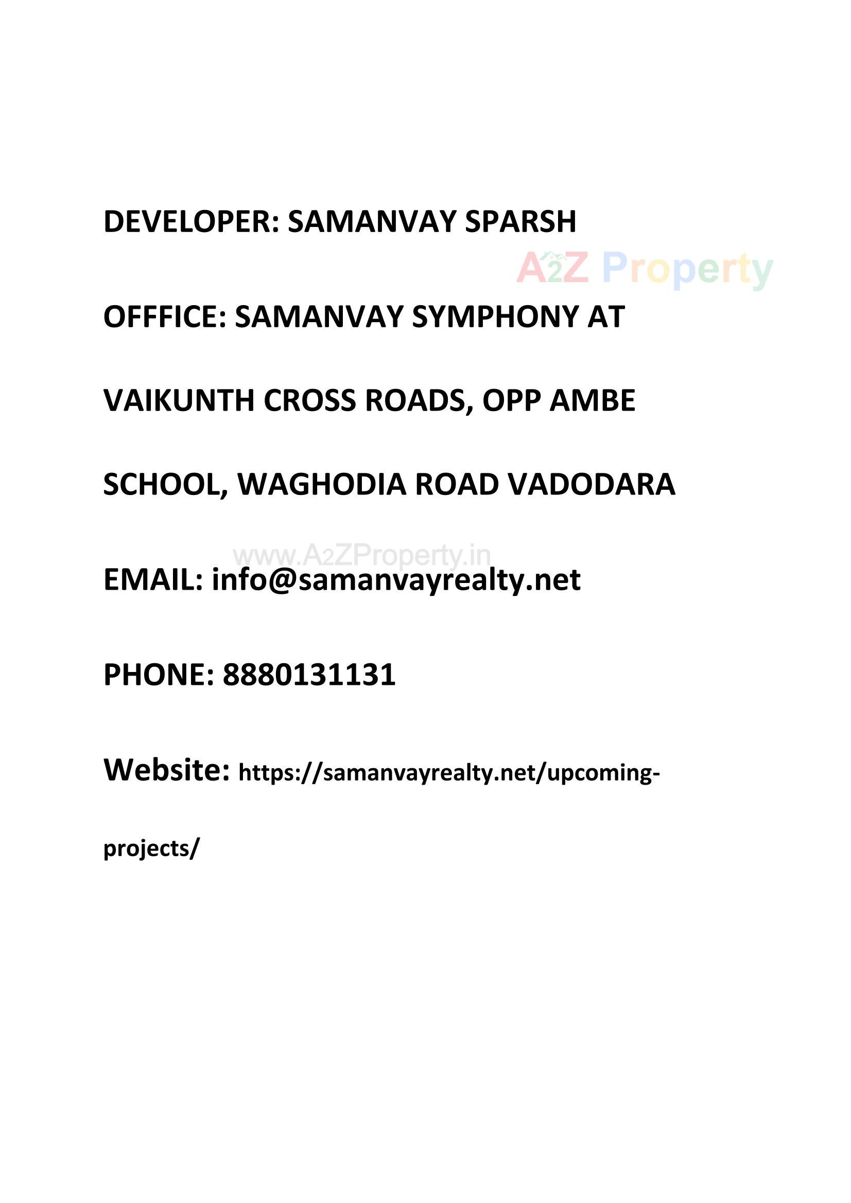  of real estate project Samanvay Symphony located at Bapod, Vadodara, Gujarat