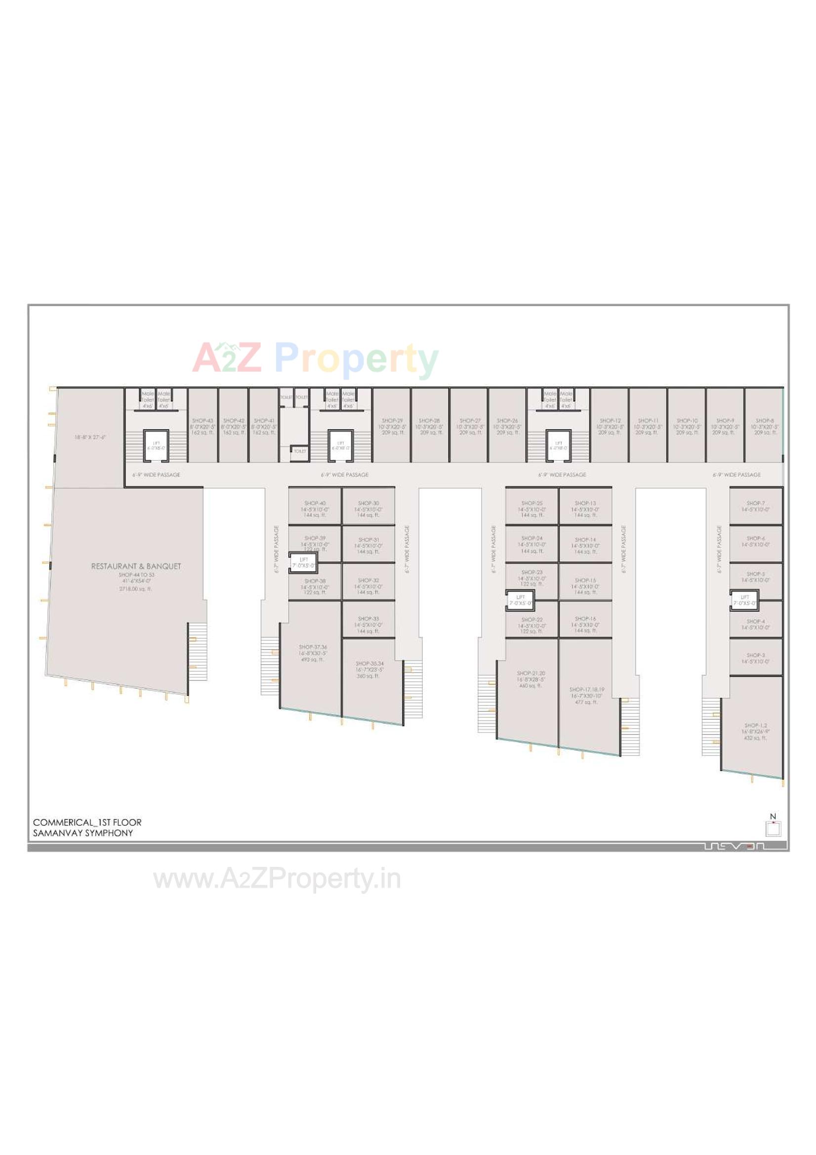 Layout of real estate project Samanvay Symphony located at Bapod, Vadodara, Gujarat