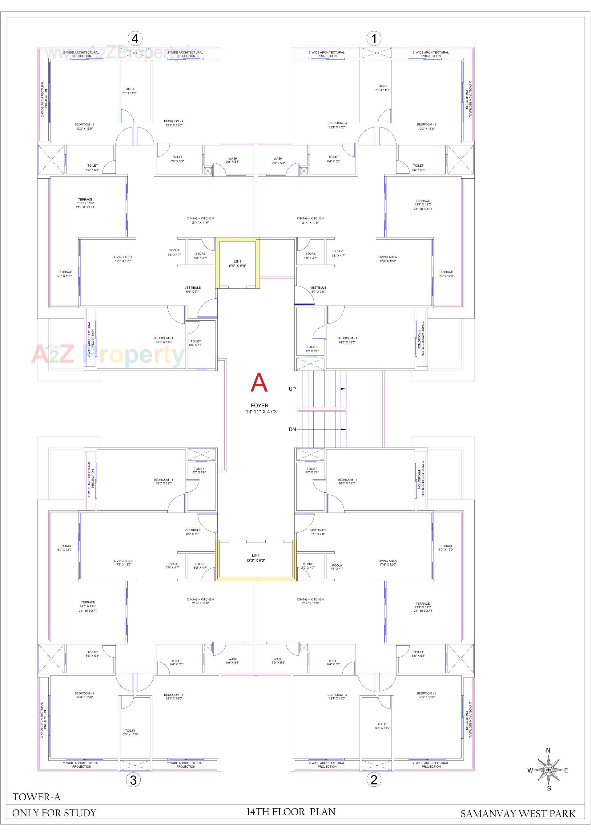Layout of real estate project Samanvay West Park located at Ankodiya, Vadodara, Gujarat