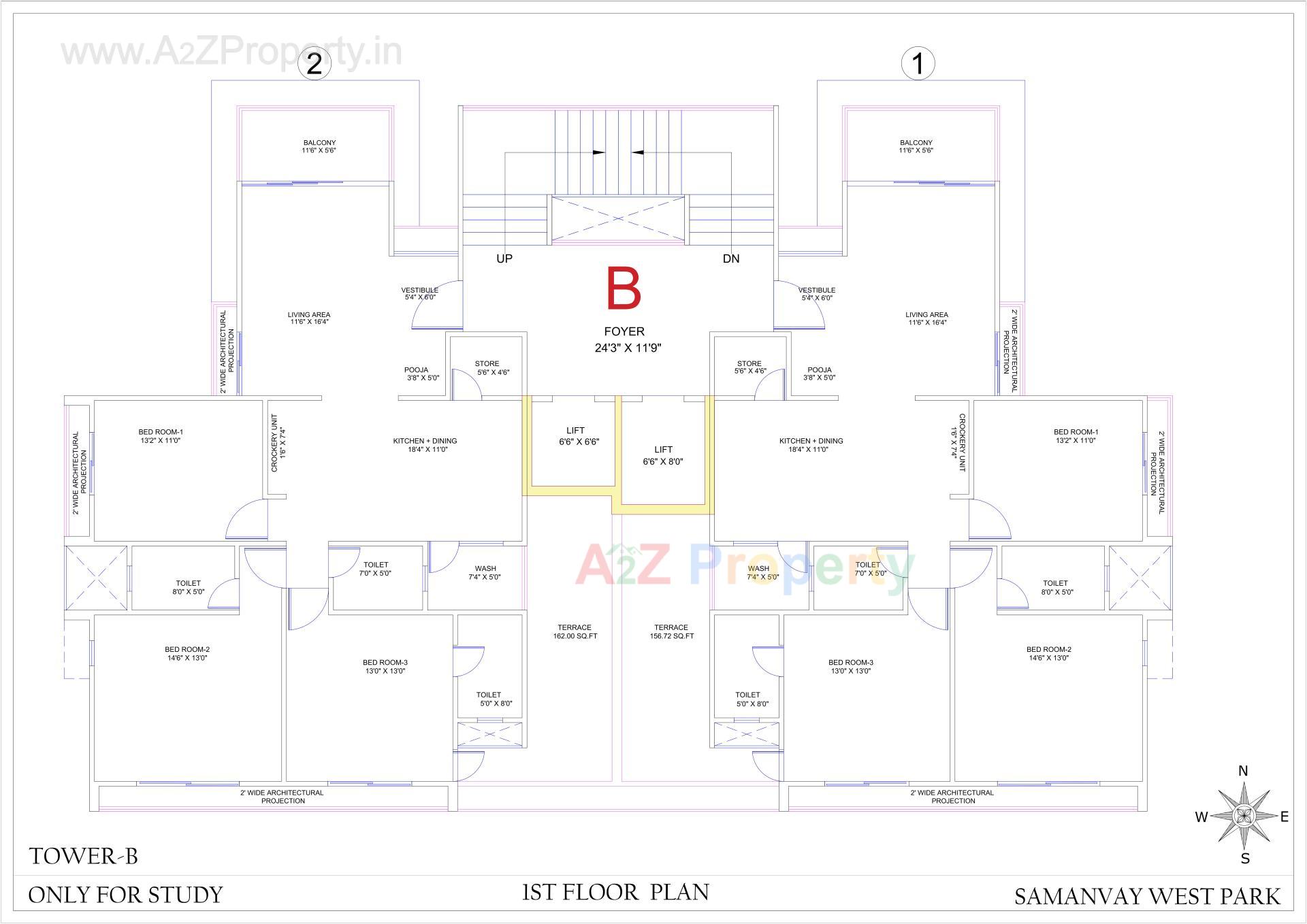 Layout of real estate project Samanvay West Park located at Ankodiya, Vadodara, Gujarat