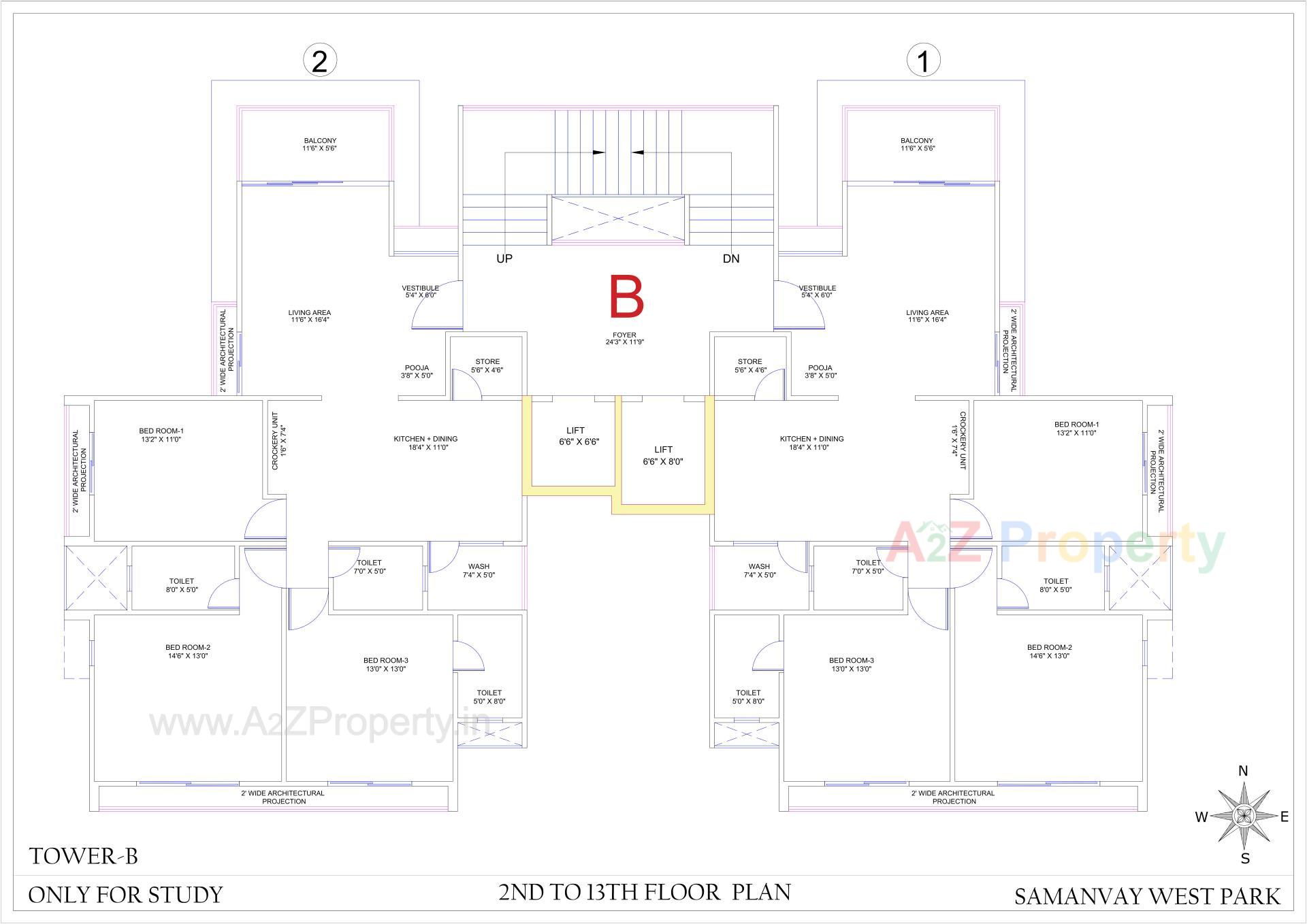 Layout of real estate project Samanvay West Park located at Ankodiya, Vadodara, Gujarat
