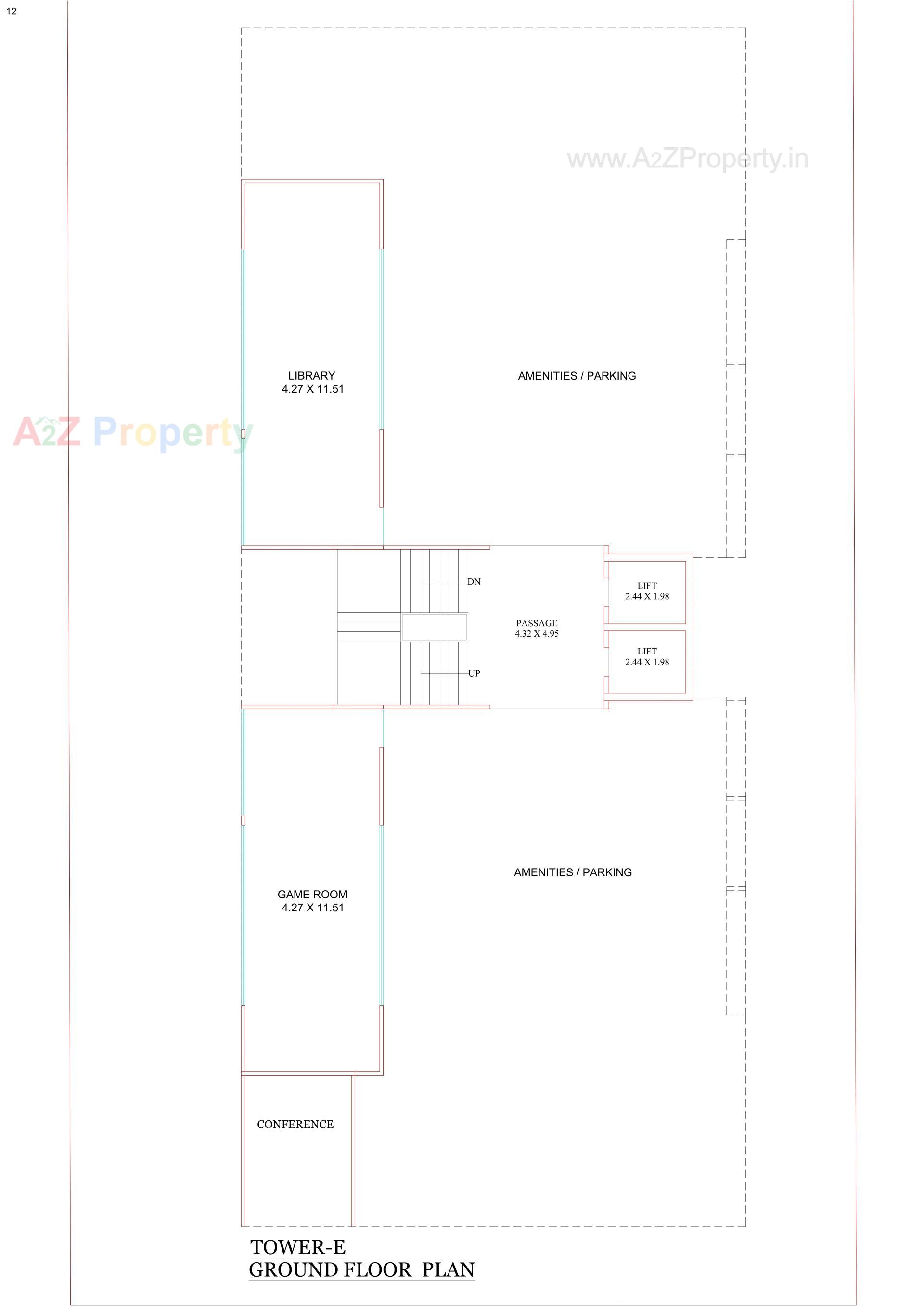 Layout of real estate project Samanvay Westbank located at Sevasi, Vadodara, Gujarat