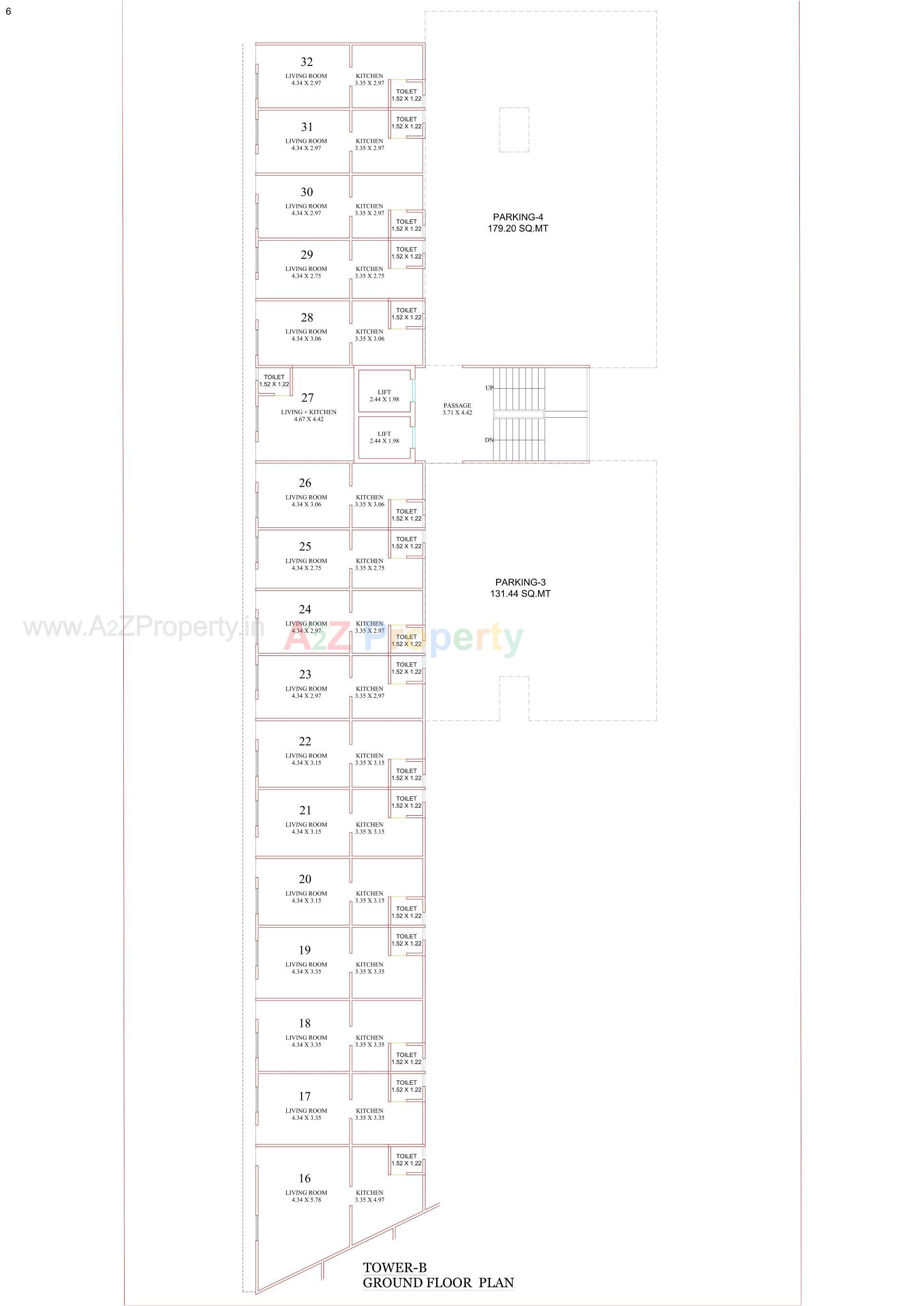 Layout of real estate project Samanvay Westbank located at Sevasi, Vadodara, Gujarat