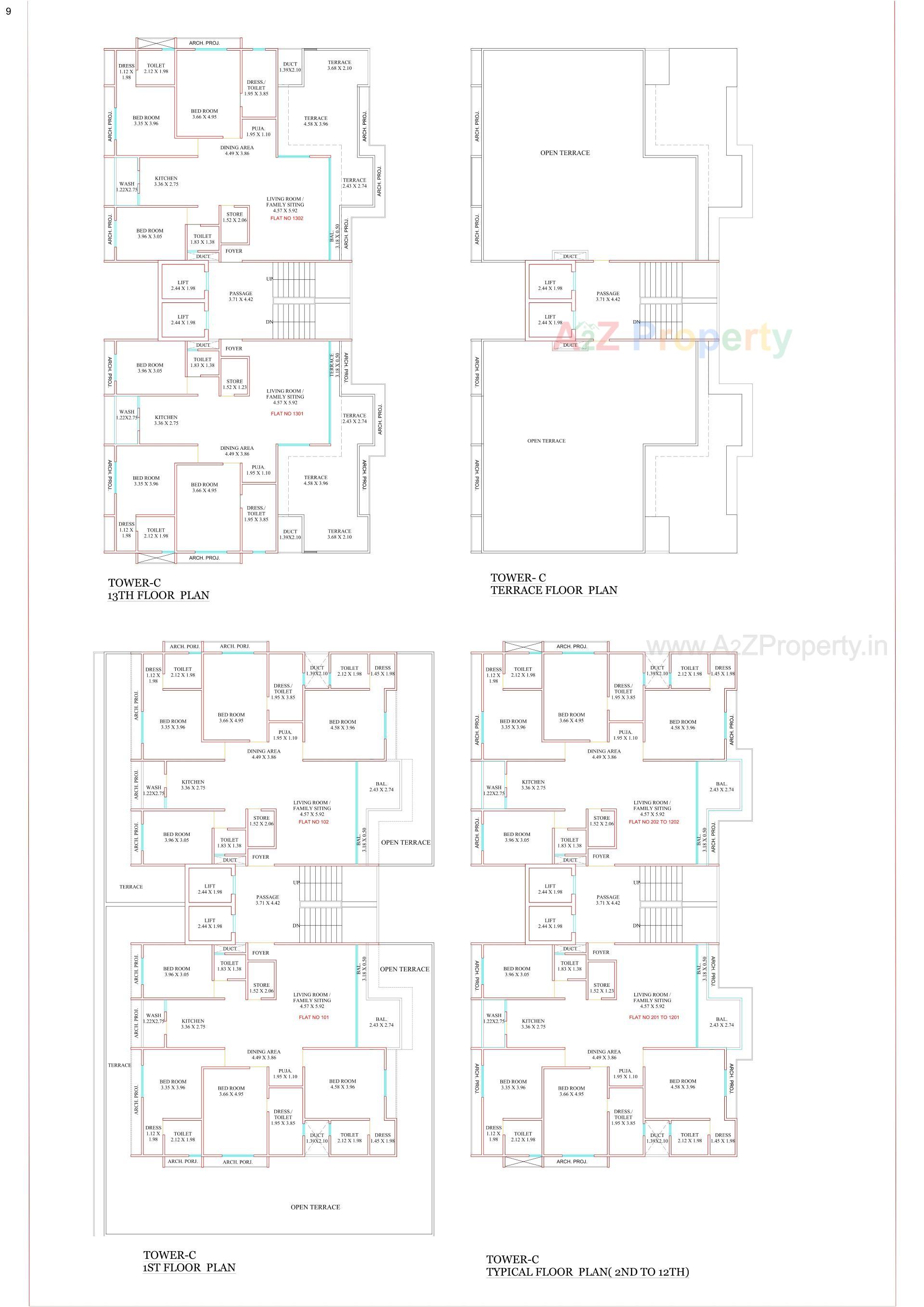 Layout of real estate project Samanvay Westbank located at Sevasi, Vadodara, Gujarat