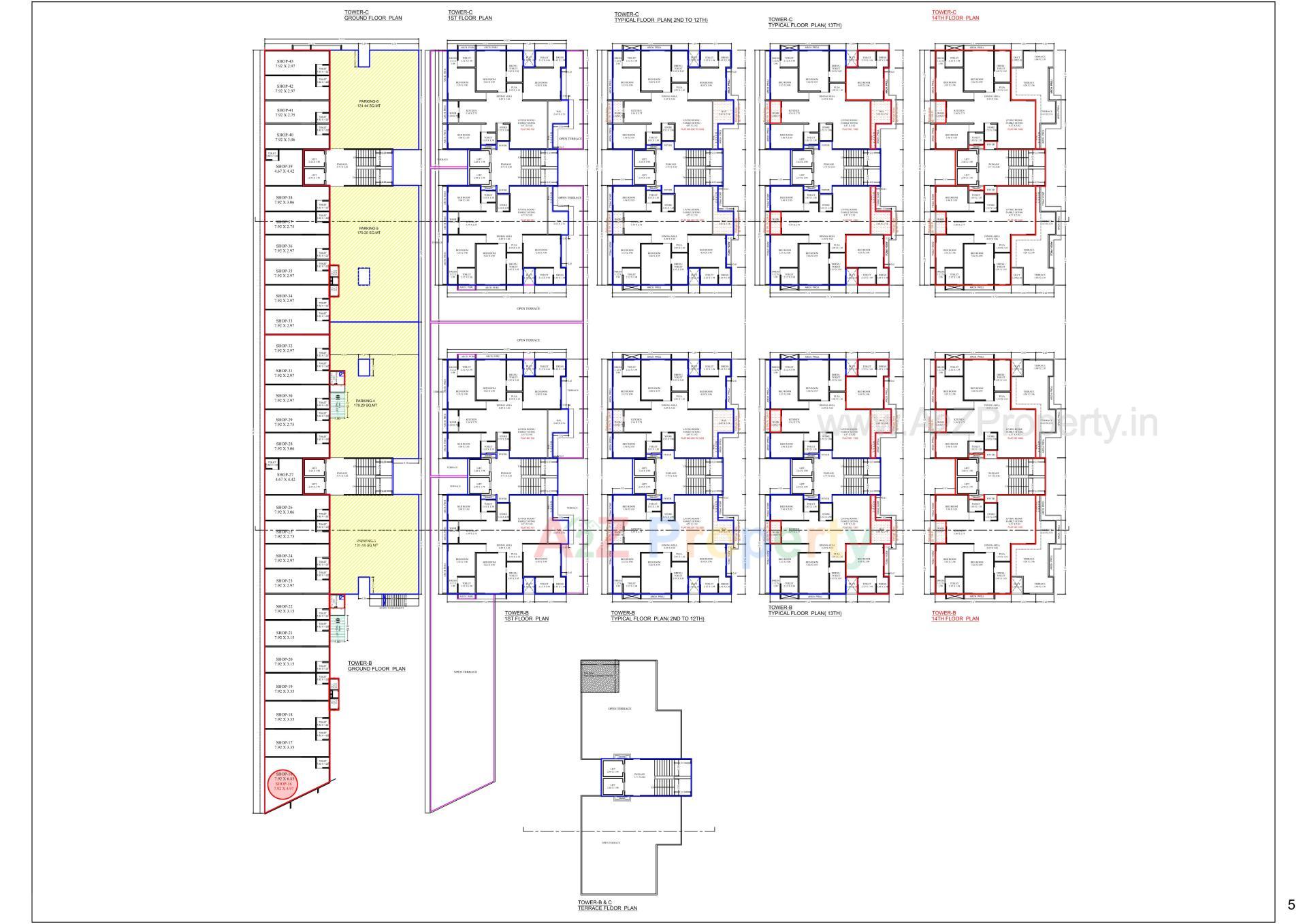 Layout of real estate project Samanvay Westbank located at Sevasi, Vadodara, Gujarat