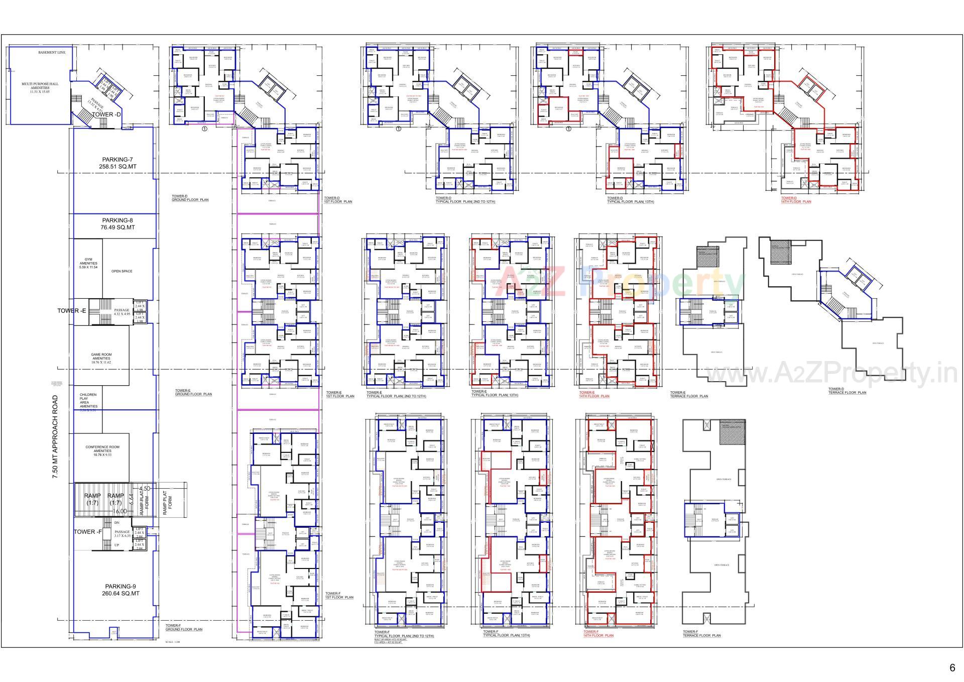 Layout of real estate project Samanvay Westbank located at Sevasi, Vadodara, Gujarat