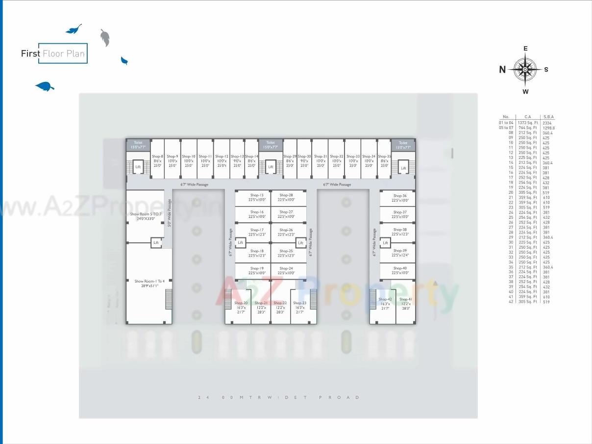 Layout of real estate project Samanvay Westbreeze located at Gotri, Vadodara, Gujarat