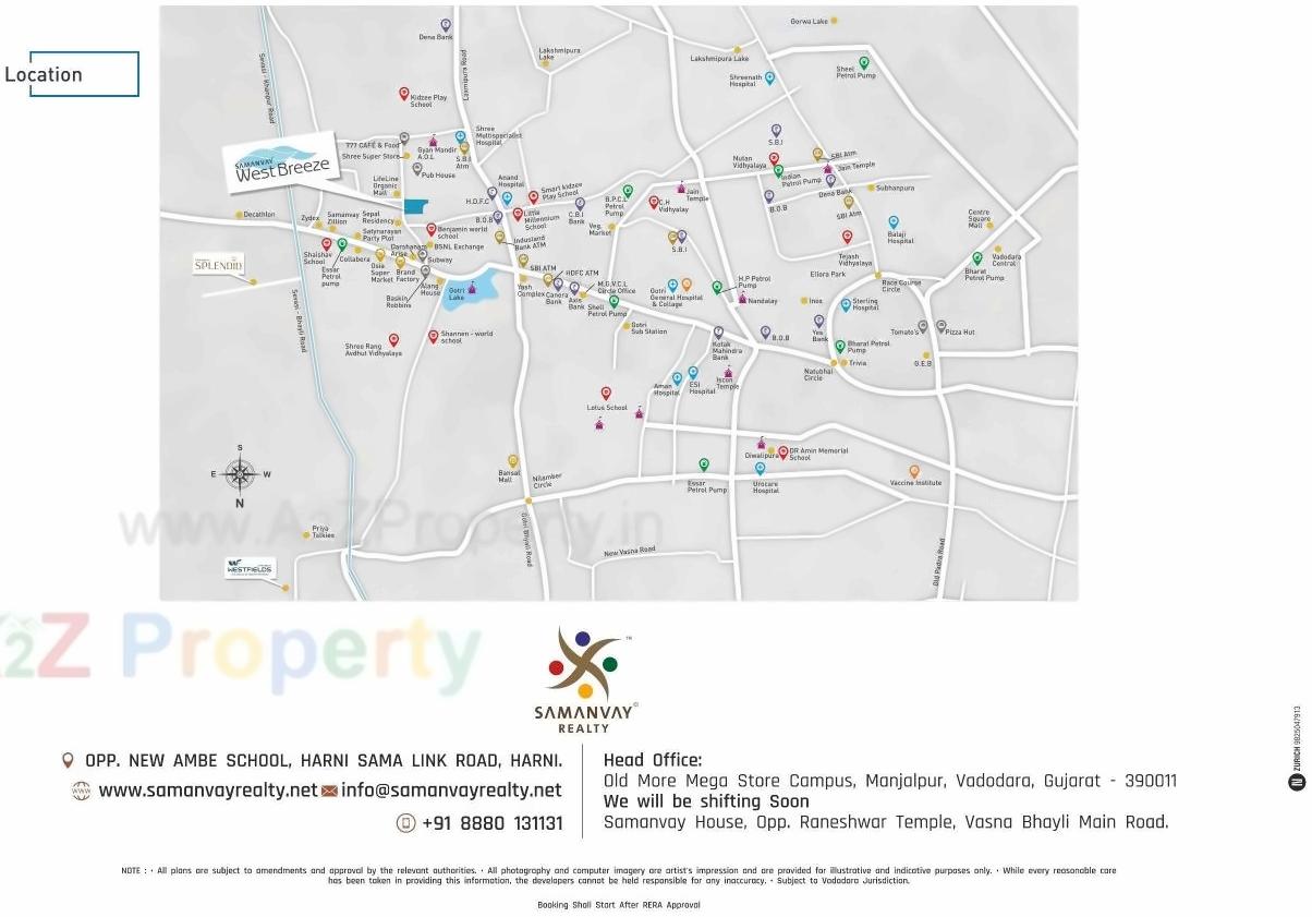  of real estate project Samanvay Westbreeze located at Gotri, Vadodara, Gujarat