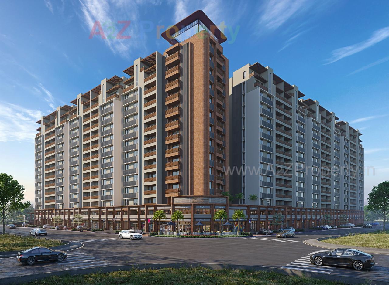 3D Elevation of real estate project Samanvay Westfields located at Bhayli, Vadodara, Gujarat