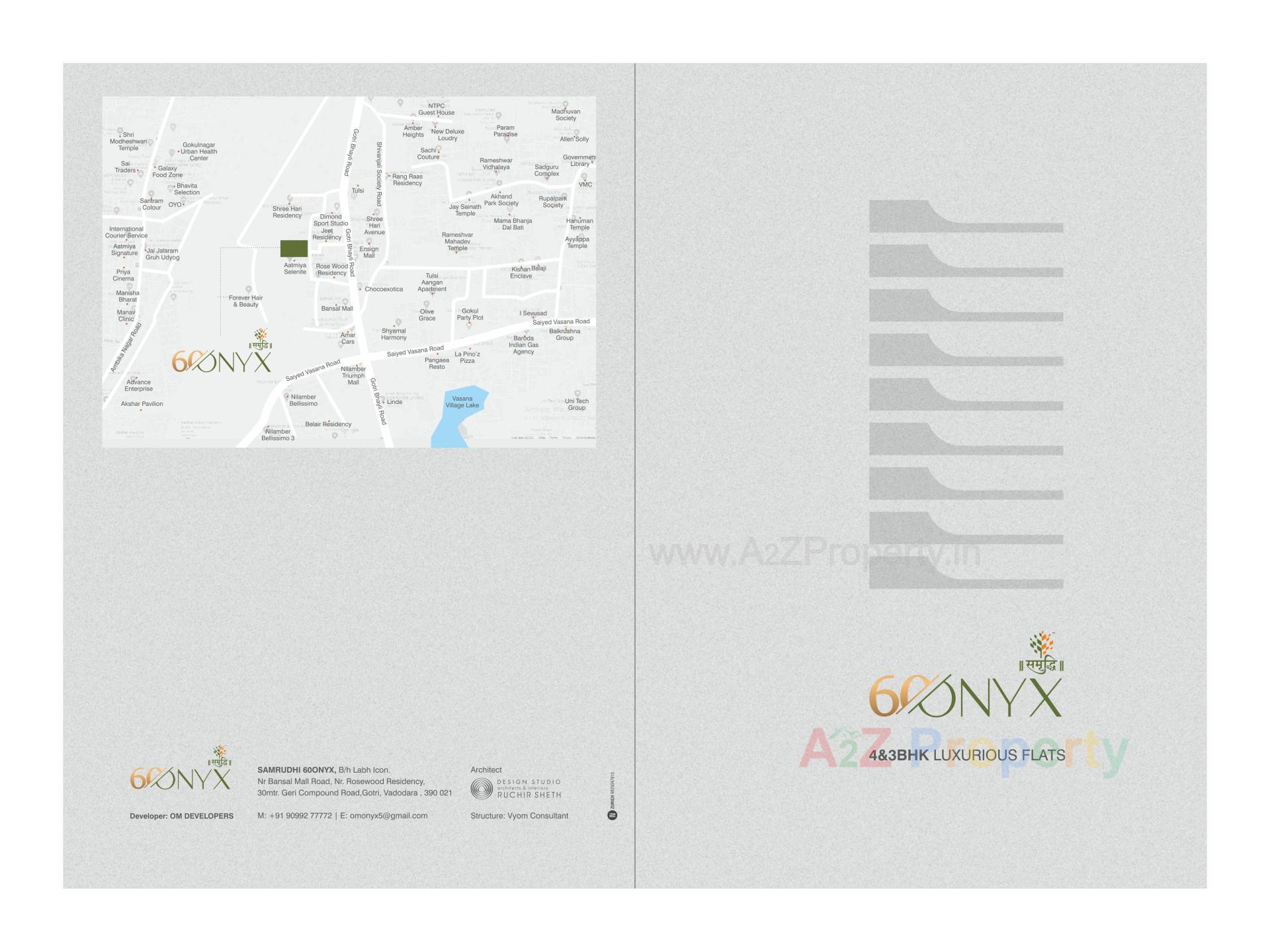  of real estate project Samruddhi 60 Onyx located at Gotri, Vadodara, Gujarat