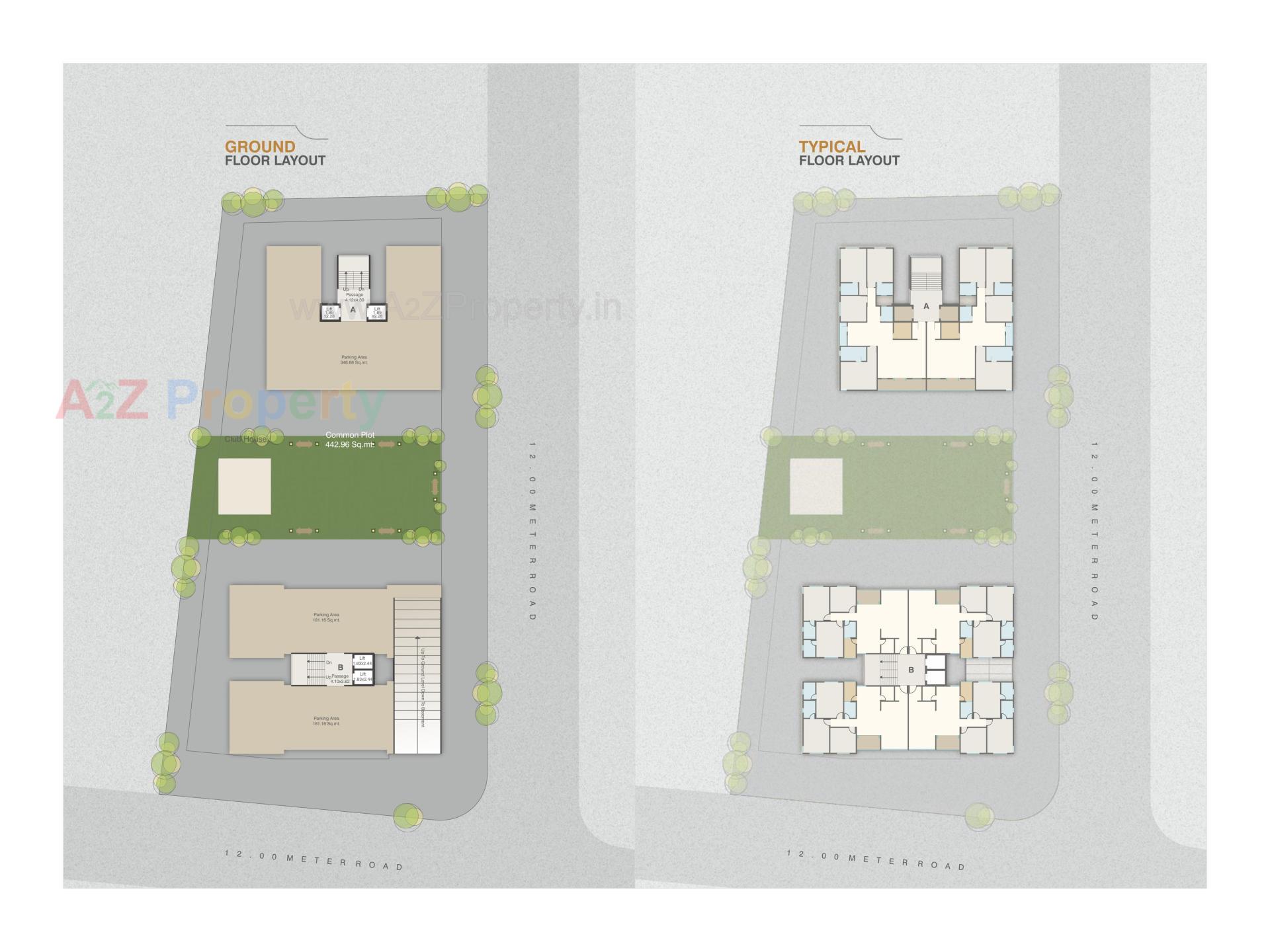 Layout of real estate project Samruddhi 60 Onyx located at Gotri, Vadodara, Gujarat