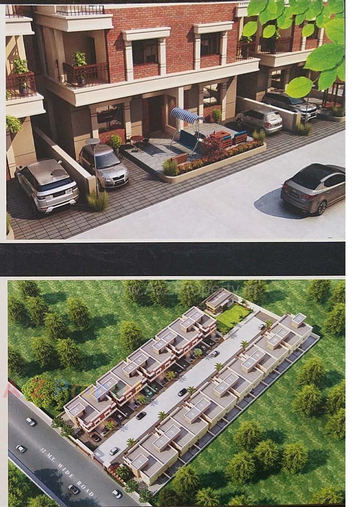 3D Elevation of real estate project Samruddhi Bungalows located at Vadodara, Vadodara, Gujarat