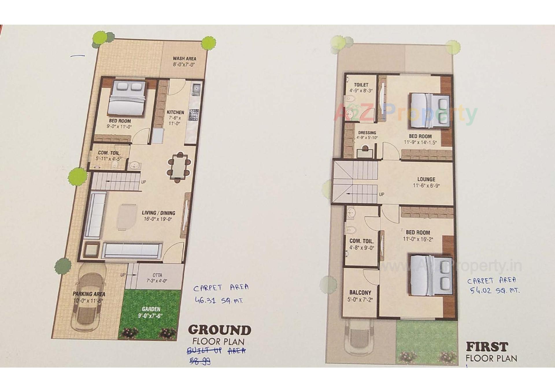Layout of real estate project Samruddhi Bungalows located at Vadodara, Vadodara, Gujarat