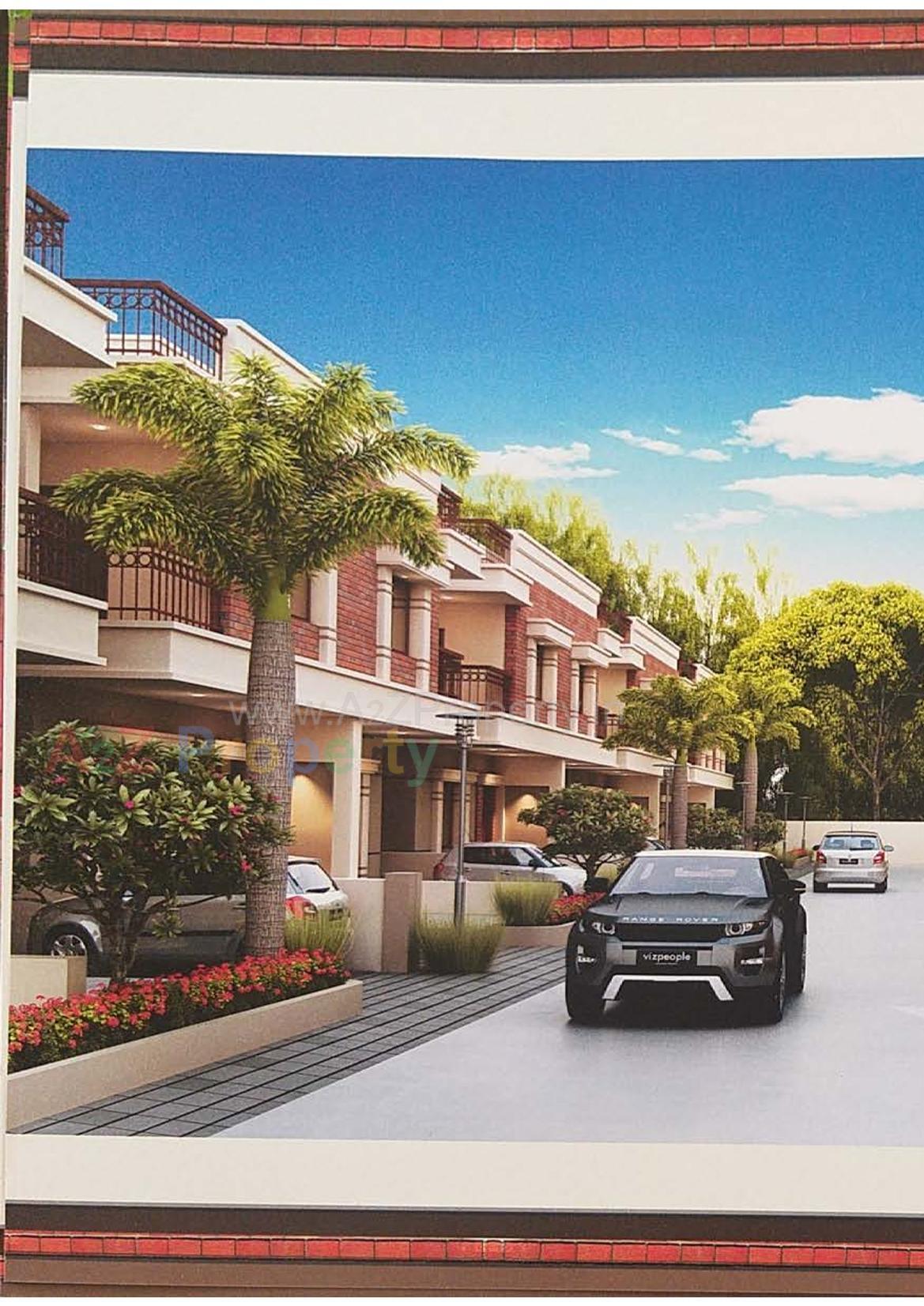 3D Elevation of real estate project Samruddhi Bungalows located at Vadodara, Vadodara, Gujarat