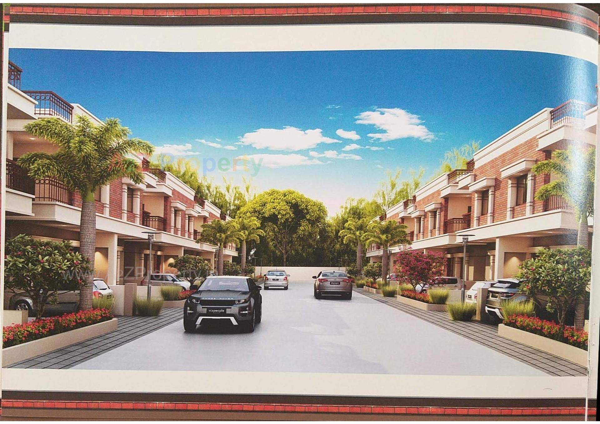 3D Elevation of real estate project Samruddhi Bungalows located at Vadodara, Vadodara, Gujarat
