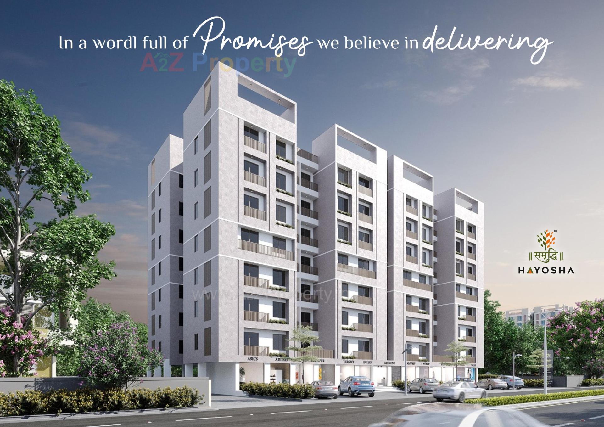 3D Elevation of real estate project Samruddhi Hayosha located at Kapurai, Vadodara, Gujarat