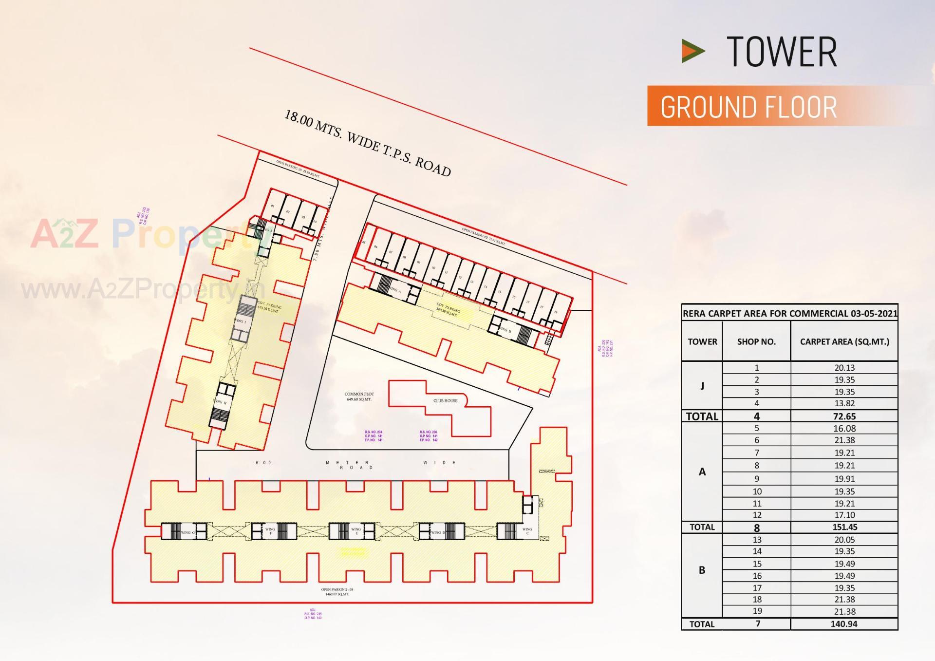 Layout of real estate project Samruddhi Hayosha located at Kapurai, Vadodara, Gujarat