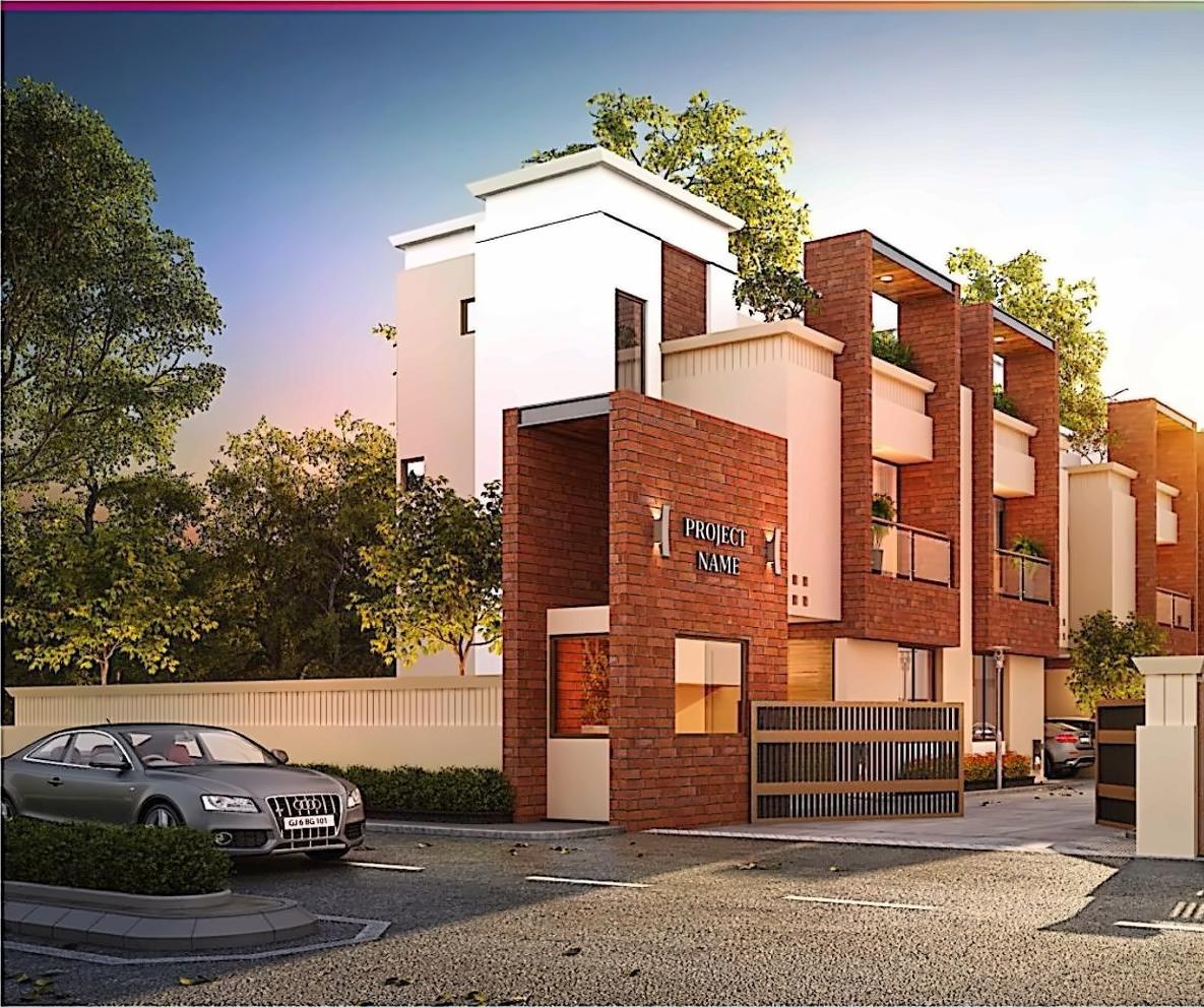 3D Elevation of real estate project Samruddhi Mansions located at Vadodara, Vadodara, Gujarat