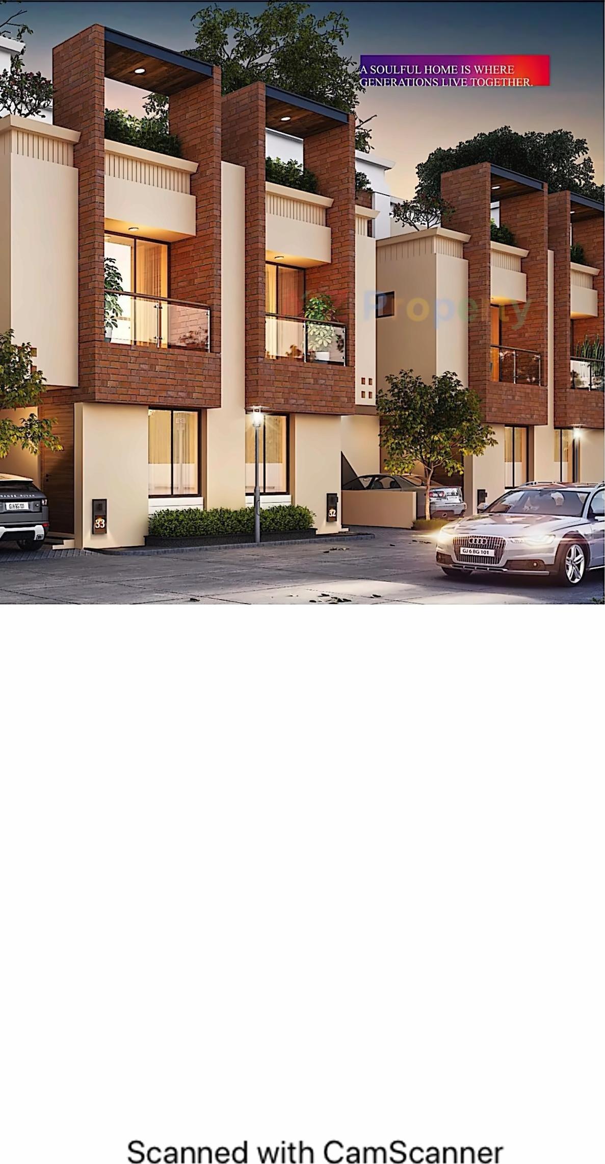 3D Elevation of real estate project Samruddhi Mansions located at Vadodara, Vadodara, Gujarat