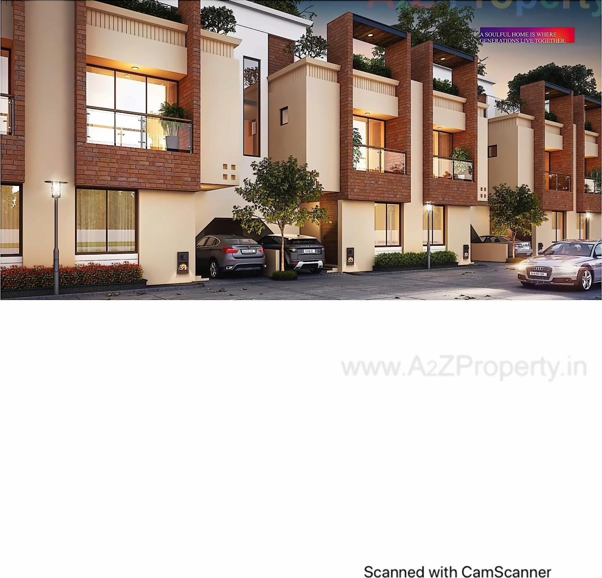 3D Elevation of real estate project Samruddhi Mansions located at Vadodara, Vadodara, Gujarat