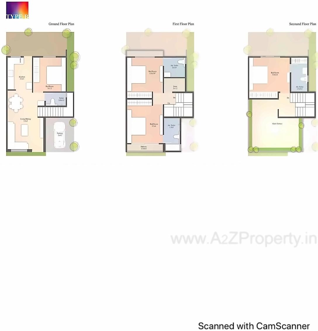 Layout of real estate project Samruddhi Mansions located at Vadodara, Vadodara, Gujarat