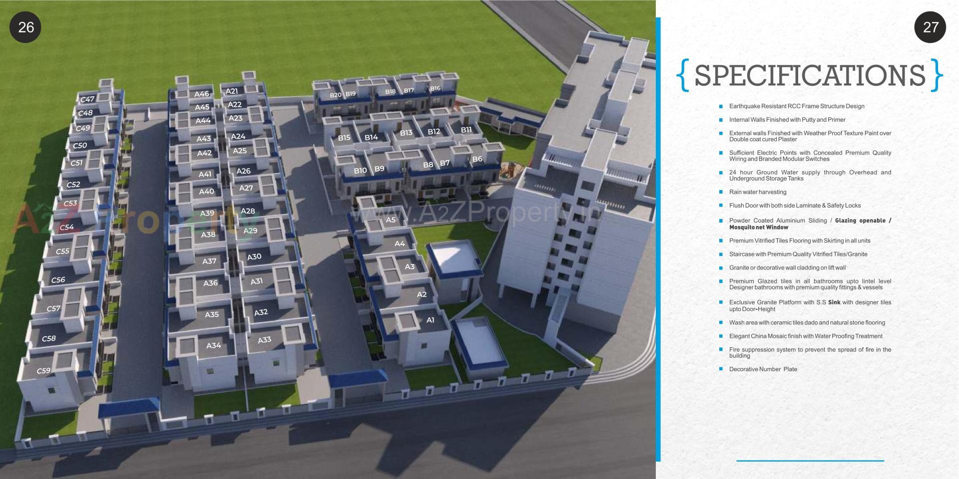 3D Elevation of real estate project Samruddhi Prarambh located at Shree-portimbi, Vadodara, Gujarat