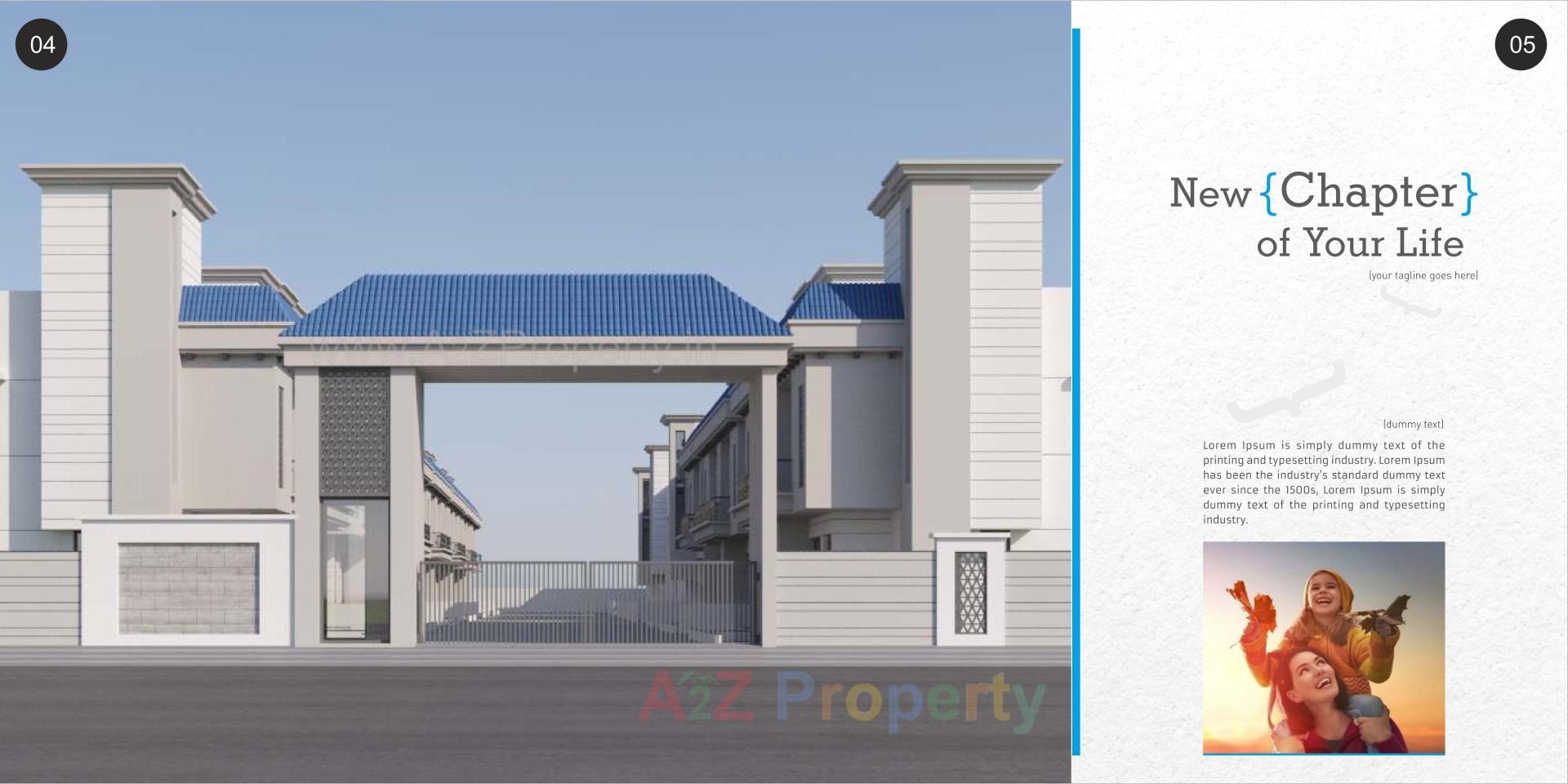 3D Elevation of real estate project Samruddhi Prarambh located at Shree-portimbi, Vadodara, Gujarat